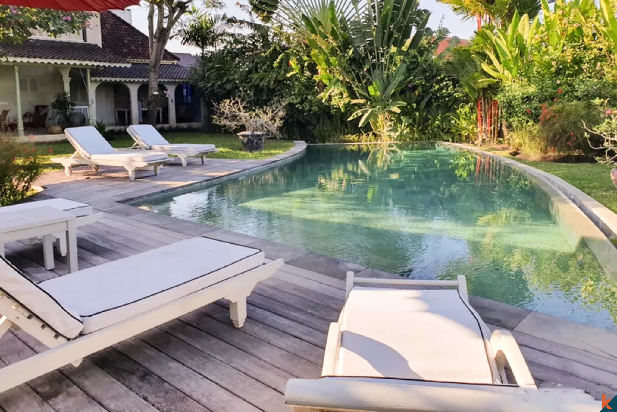 Élégante villa de quatre chambres à coucher en location à Umalas, quartier privilégié