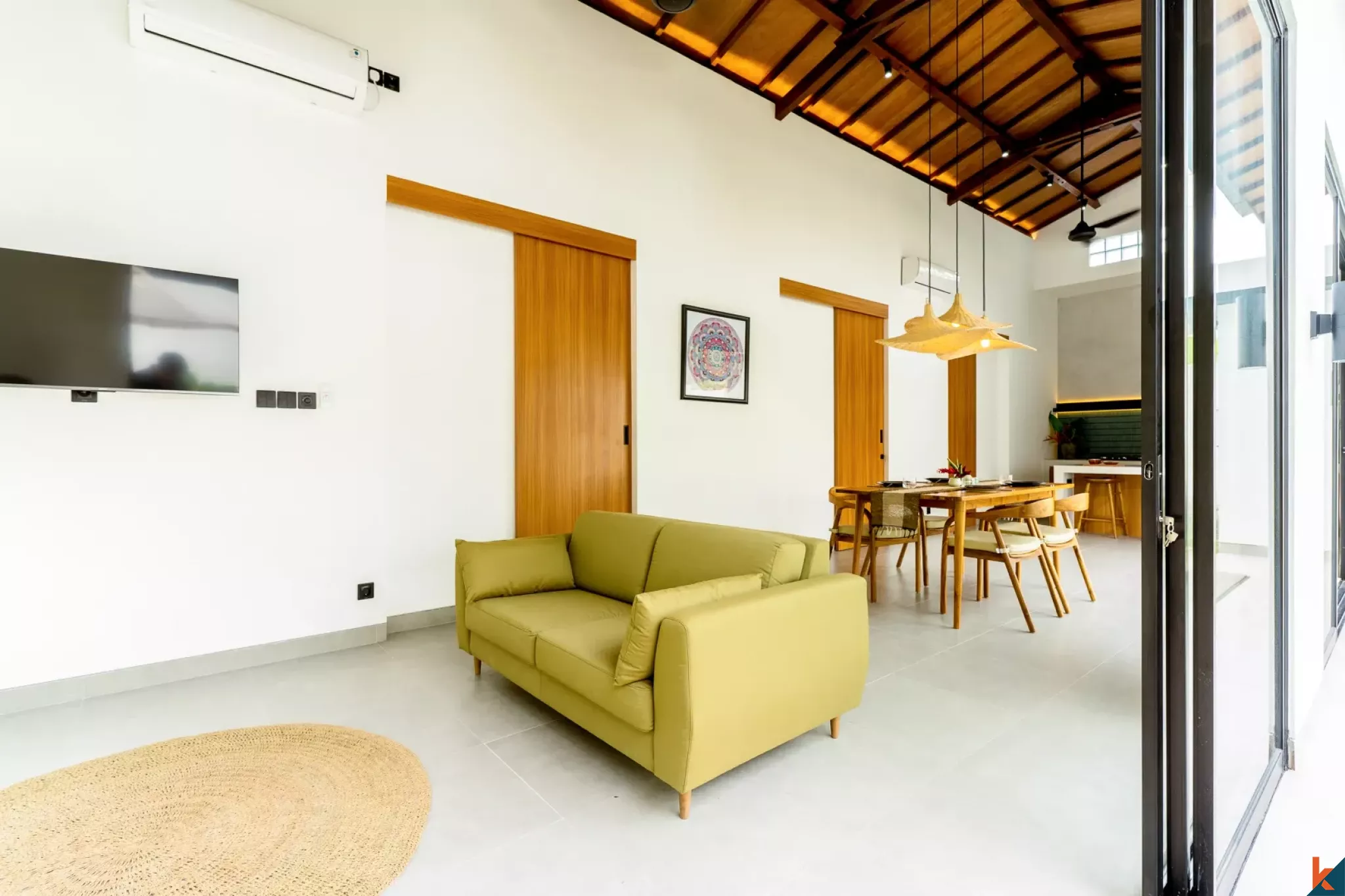 Superbe villa de deux chambres à louer avec un design balinais moderne à Ubud