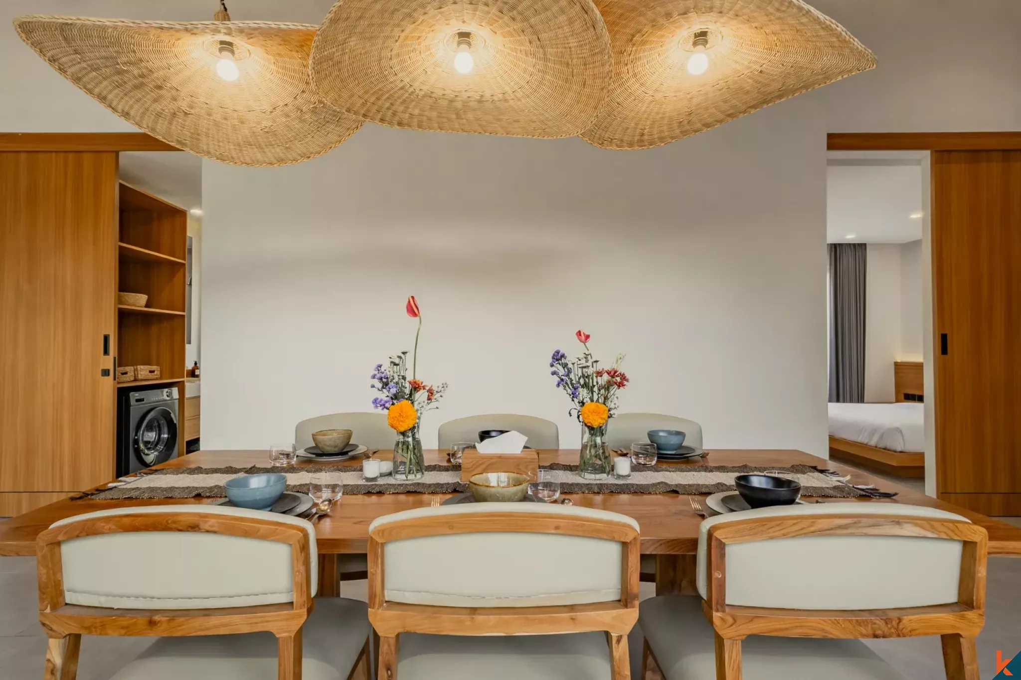 Elegant three bedroom modern balinese villa for lease in Ubud