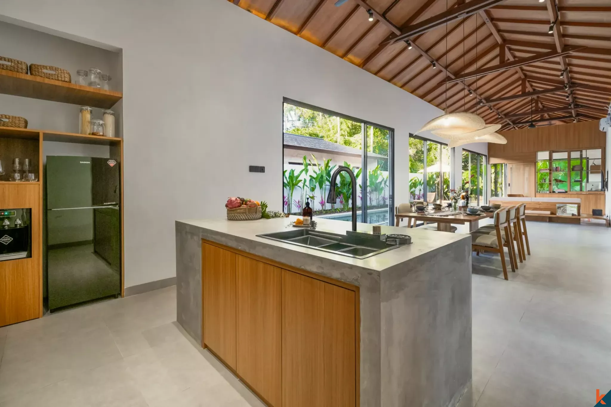 Elegant three bedroom modern balinese villa for lease in Ubud