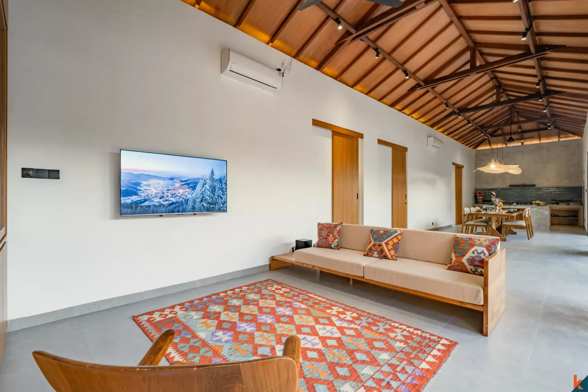 Elegant three bedroom modern balinese villa for lease in Ubud