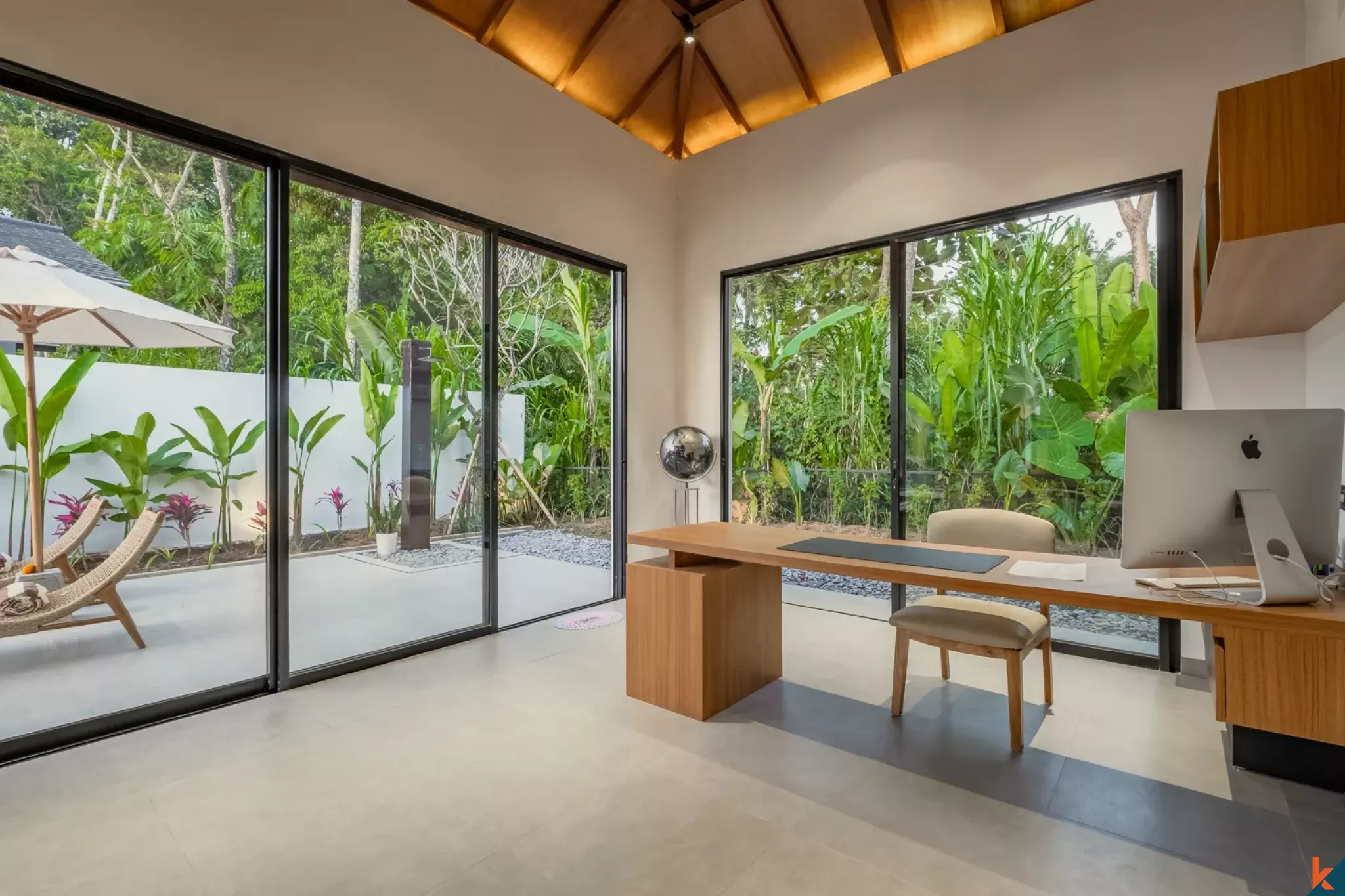 Elegant three bedroom modern balinese villa for lease in Ubud