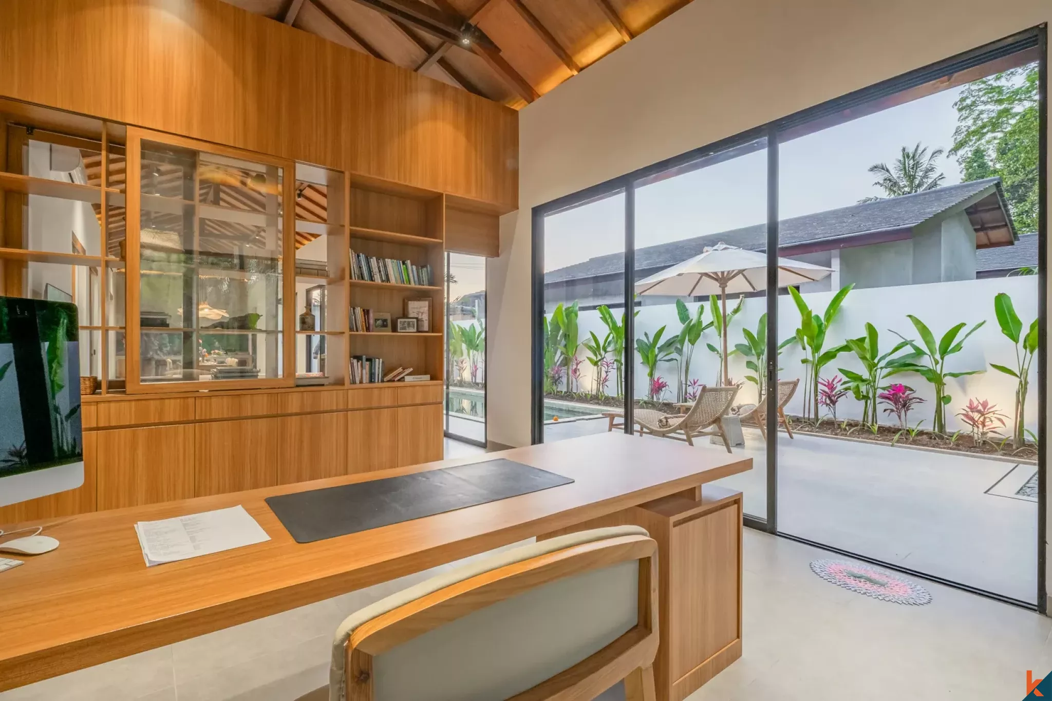 Elegant three bedroom modern balinese villa for lease in Ubud