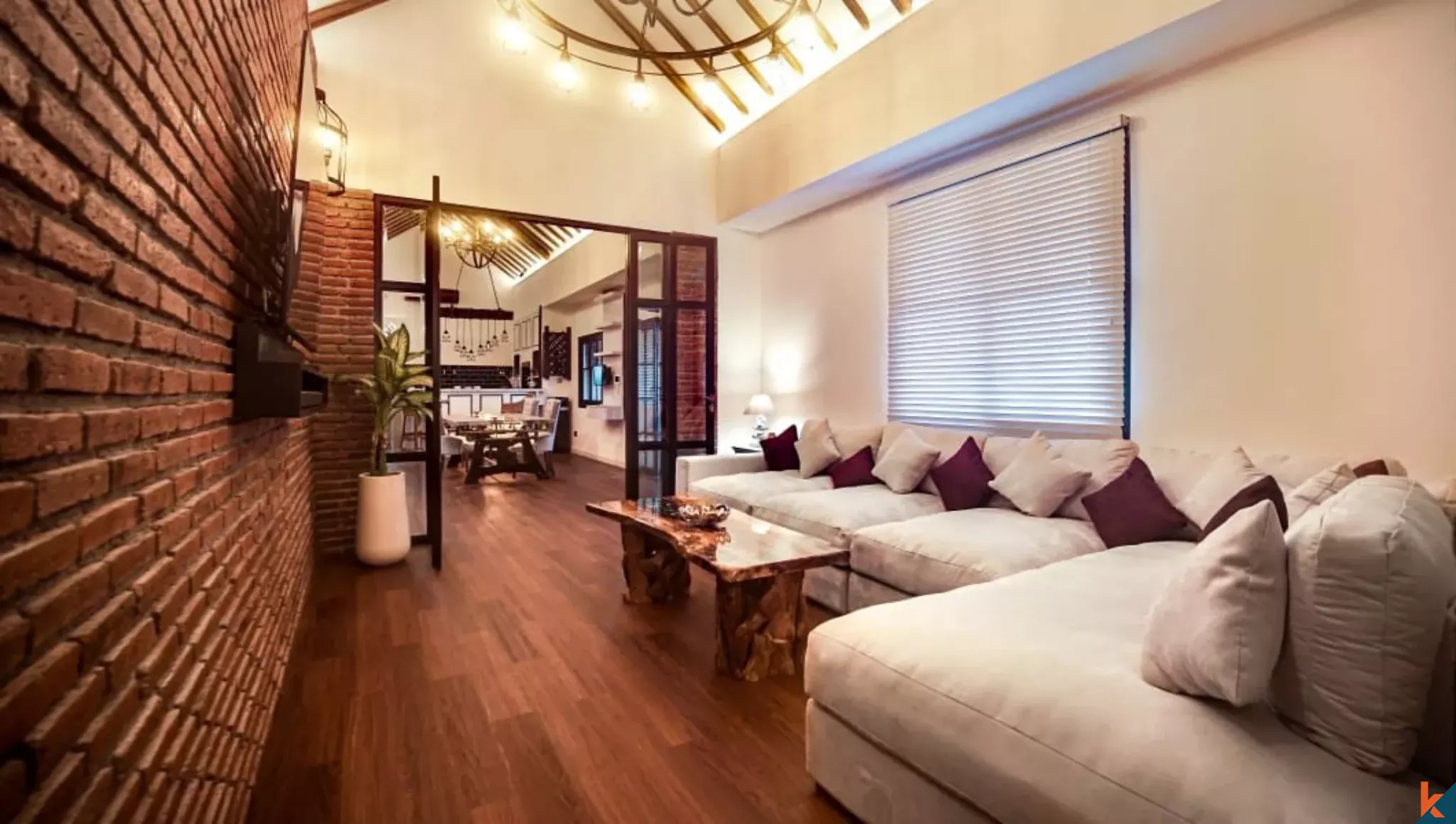 Apartemen Dua Kamar Tidur yang Elegan dengan Sewa Jangka Panjang di Padonan