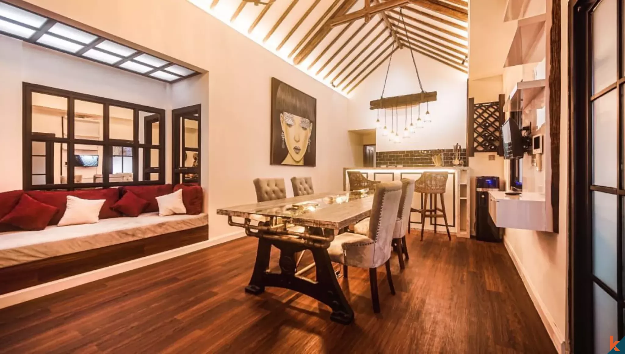 Apartemen Dua Kamar Tidur yang Elegan dengan Sewa Jangka Panjang di Padonan