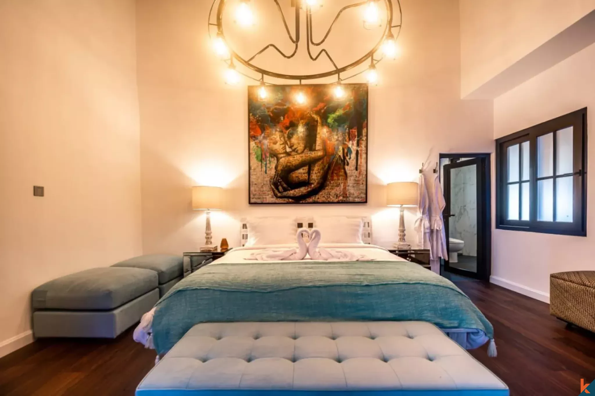 Apartemen Dua Kamar Tidur yang Elegan dengan Sewa Jangka Panjang di Padonan