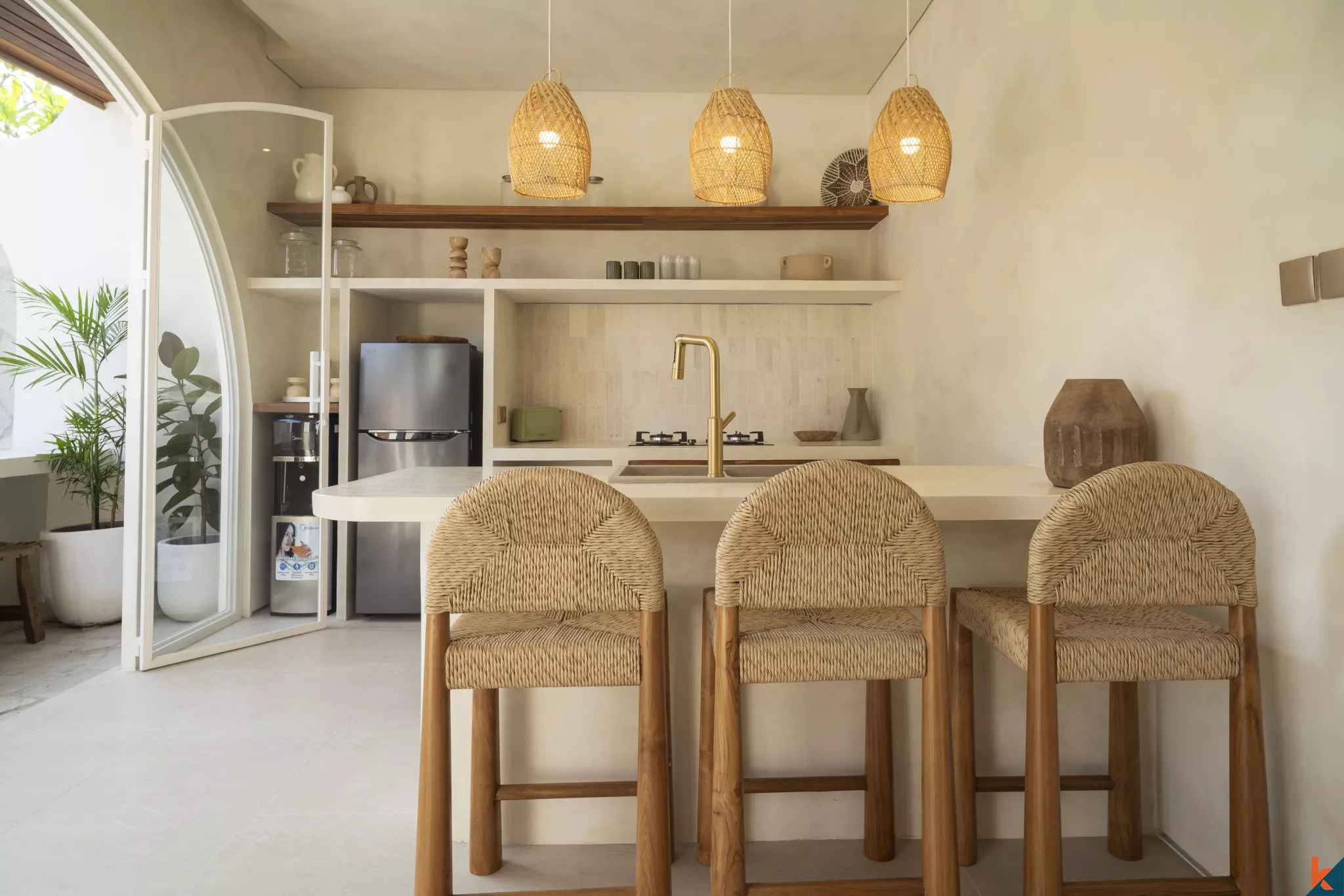 Vila Mediterania 2 Kamar Tidur yang Tenang di Tibubeneng