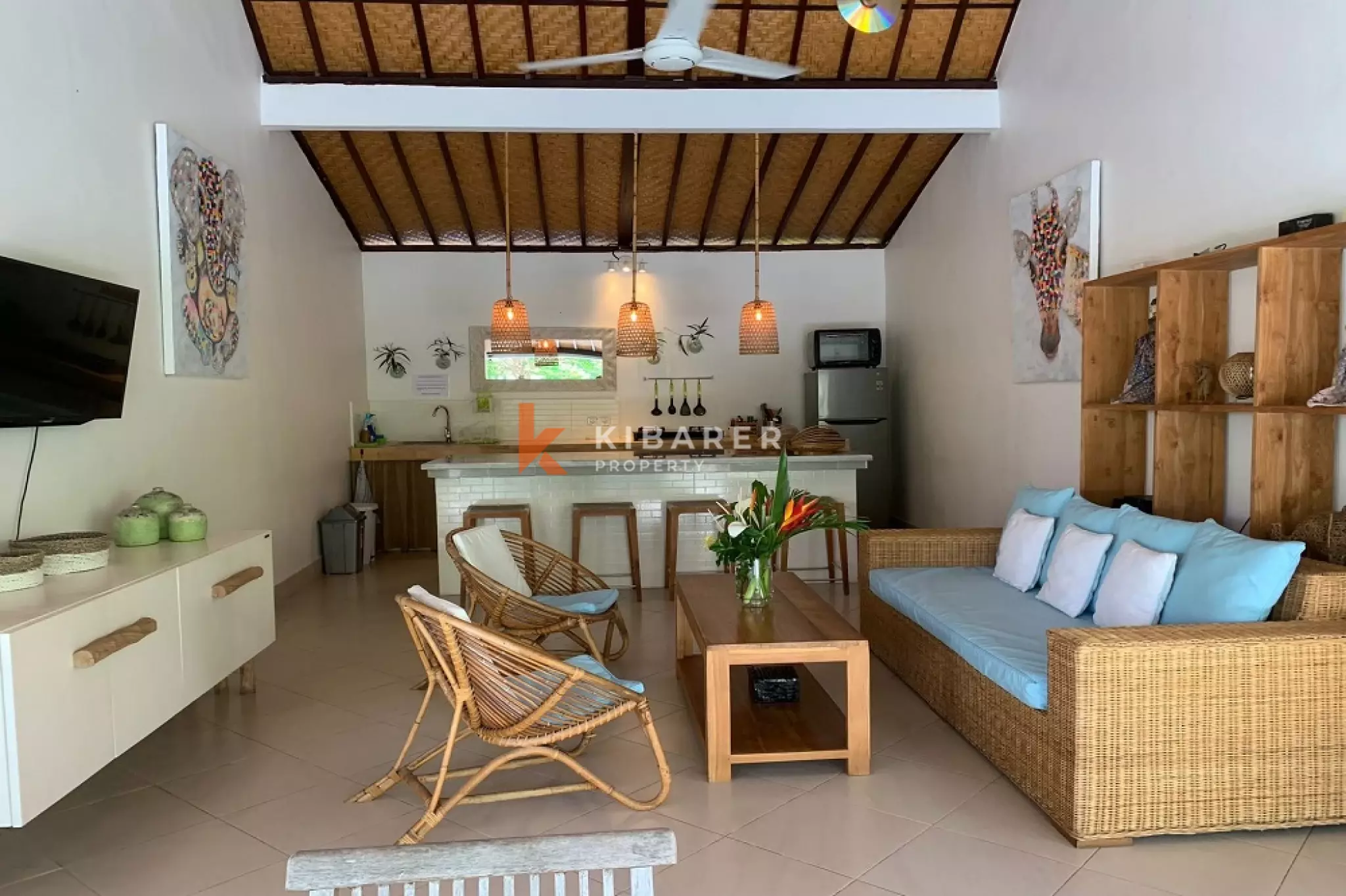 Serene Garden Two-Bedrooms with Open Living and Pool in Umalas