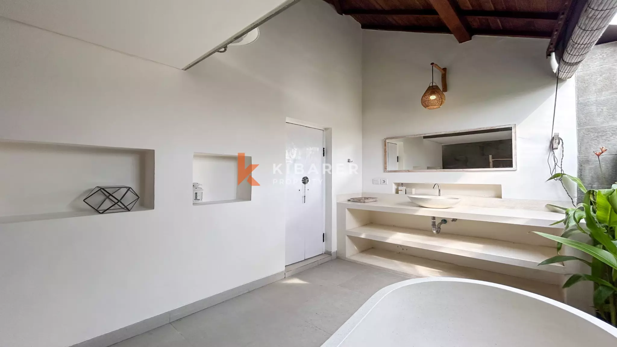 Cozy Two-Bedroom Private Pool Villa with Enclosed Living in Canggu