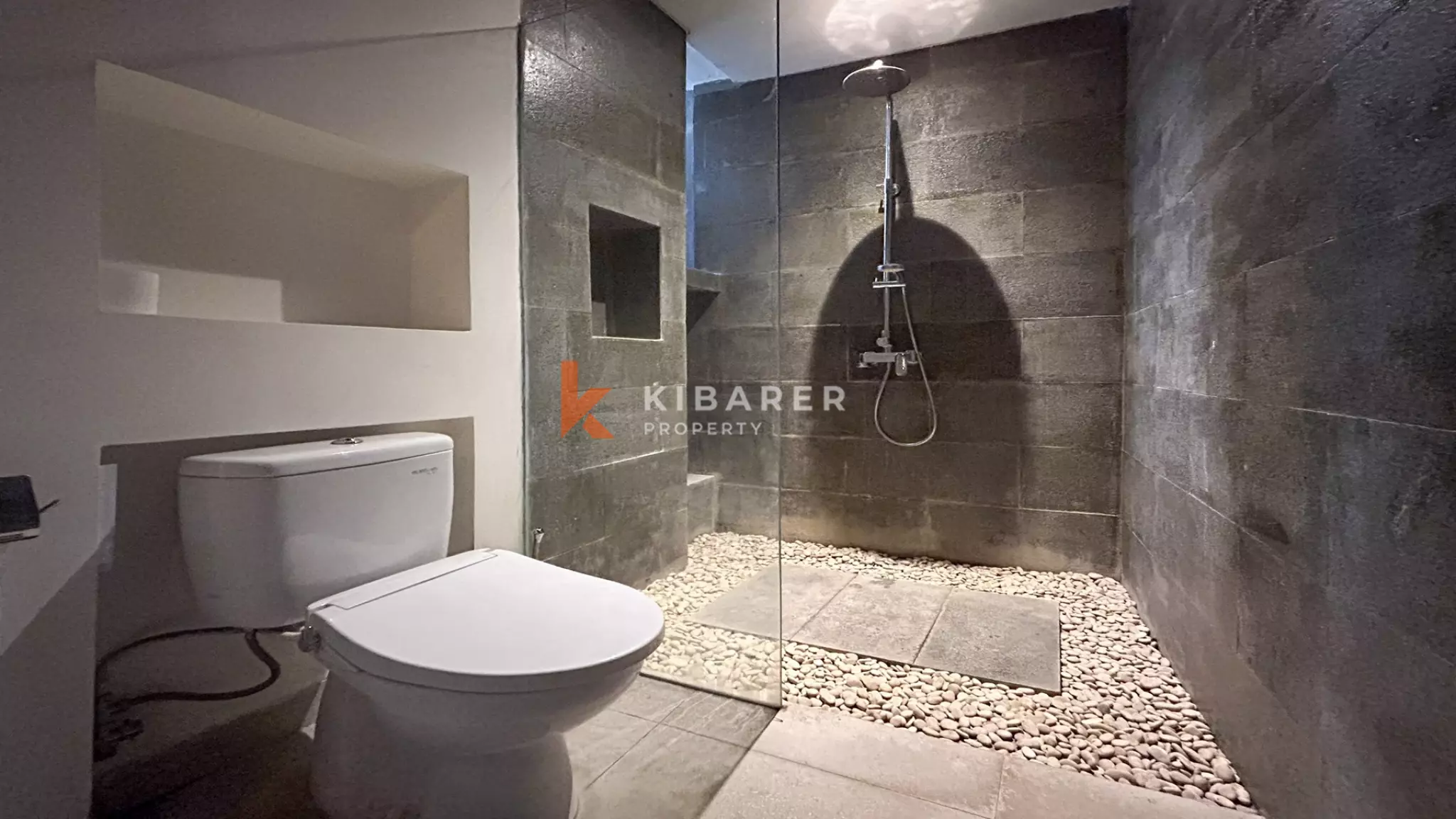 Cozy Two-Bedroom Private Pool Villa with Enclosed Living in Canggu