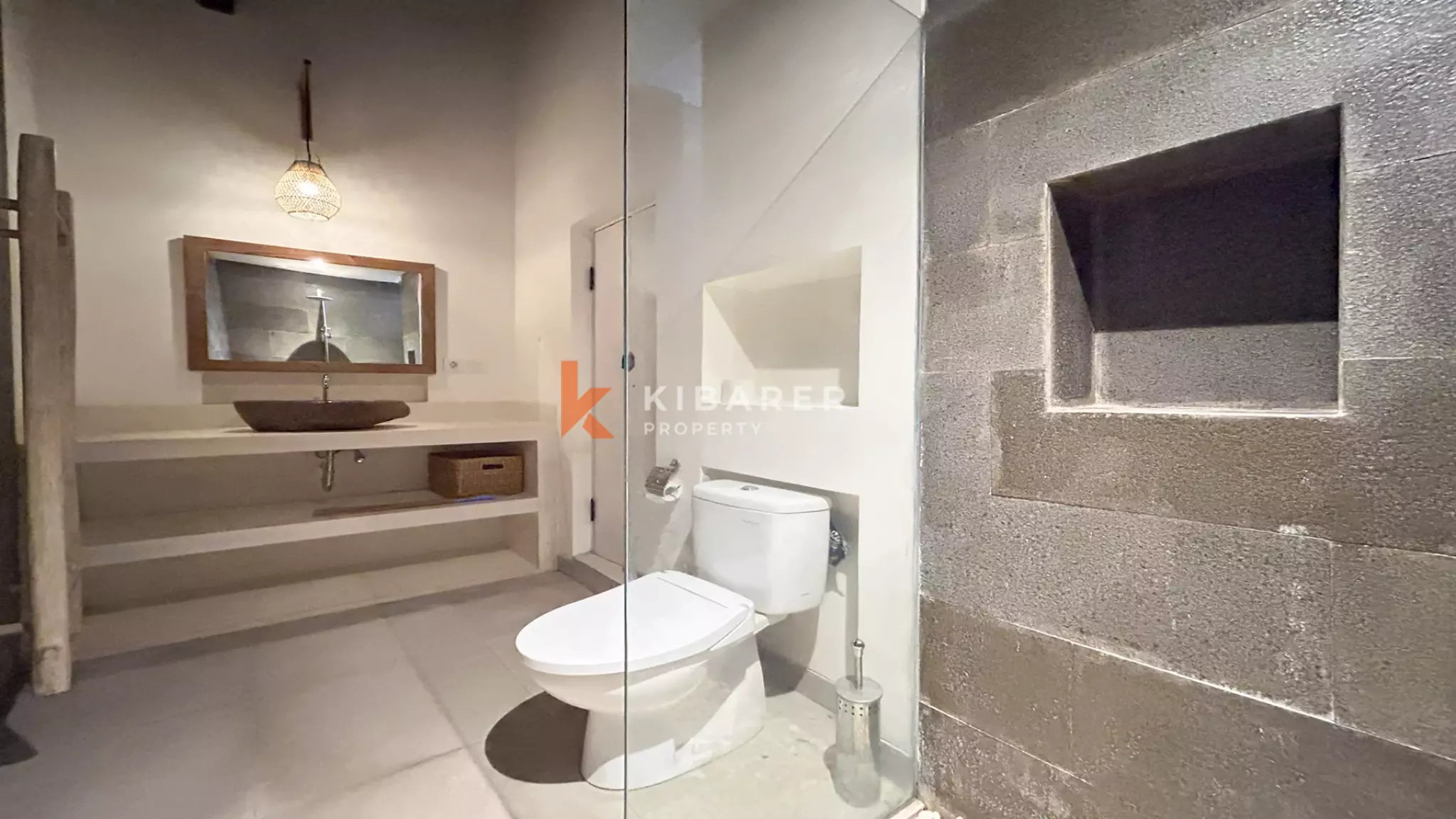 Cozy Two-Bedroom Private Pool Villa with Enclosed Living in Canggu