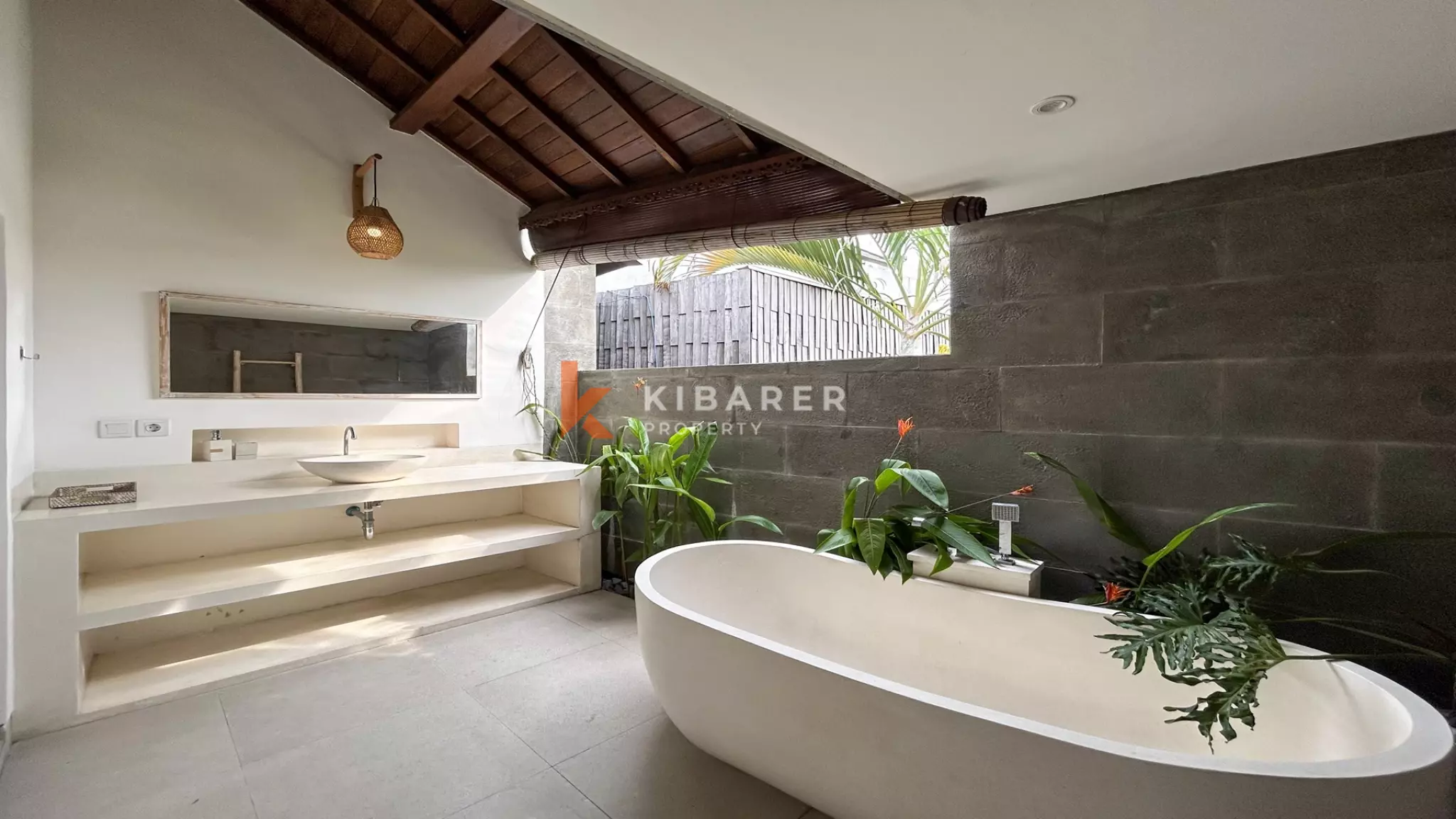 Cozy Two-Bedroom Private Pool Villa with Enclosed Living in Canggu