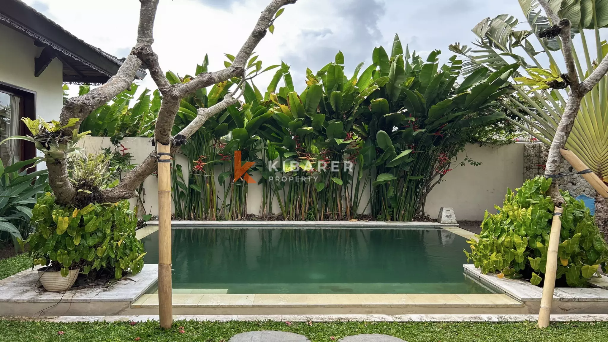 Cozy Two-Bedroom Private Pool Villa with Enclosed Living in Canggu