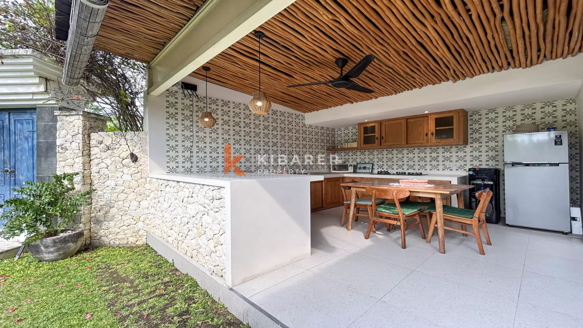 Cozy Two-Bedroom Private Pool Villa with Enclosed Living in Canggu