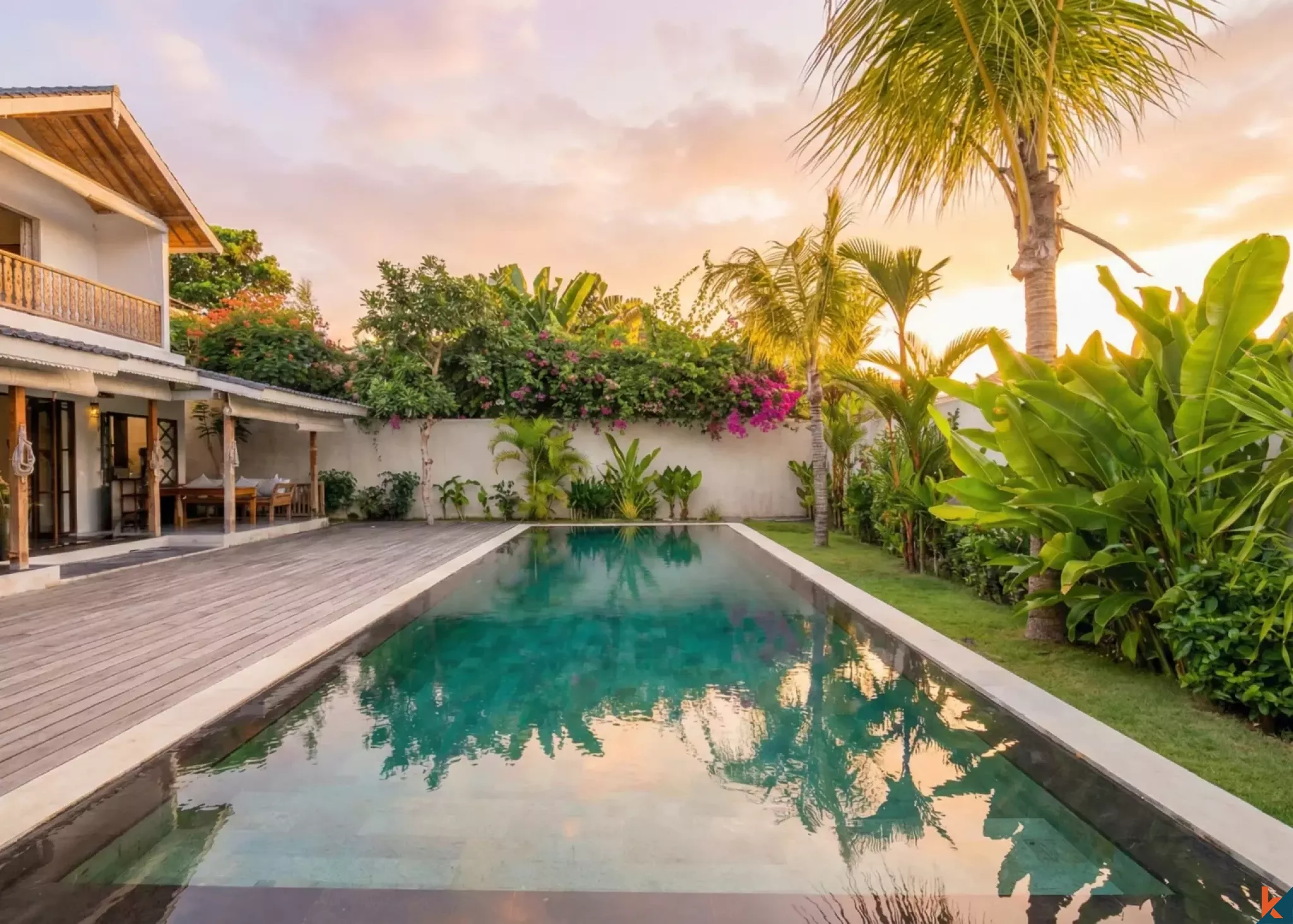 Vila Sewa Bergaya dengan Tiga Kamar Tidur di Umalas