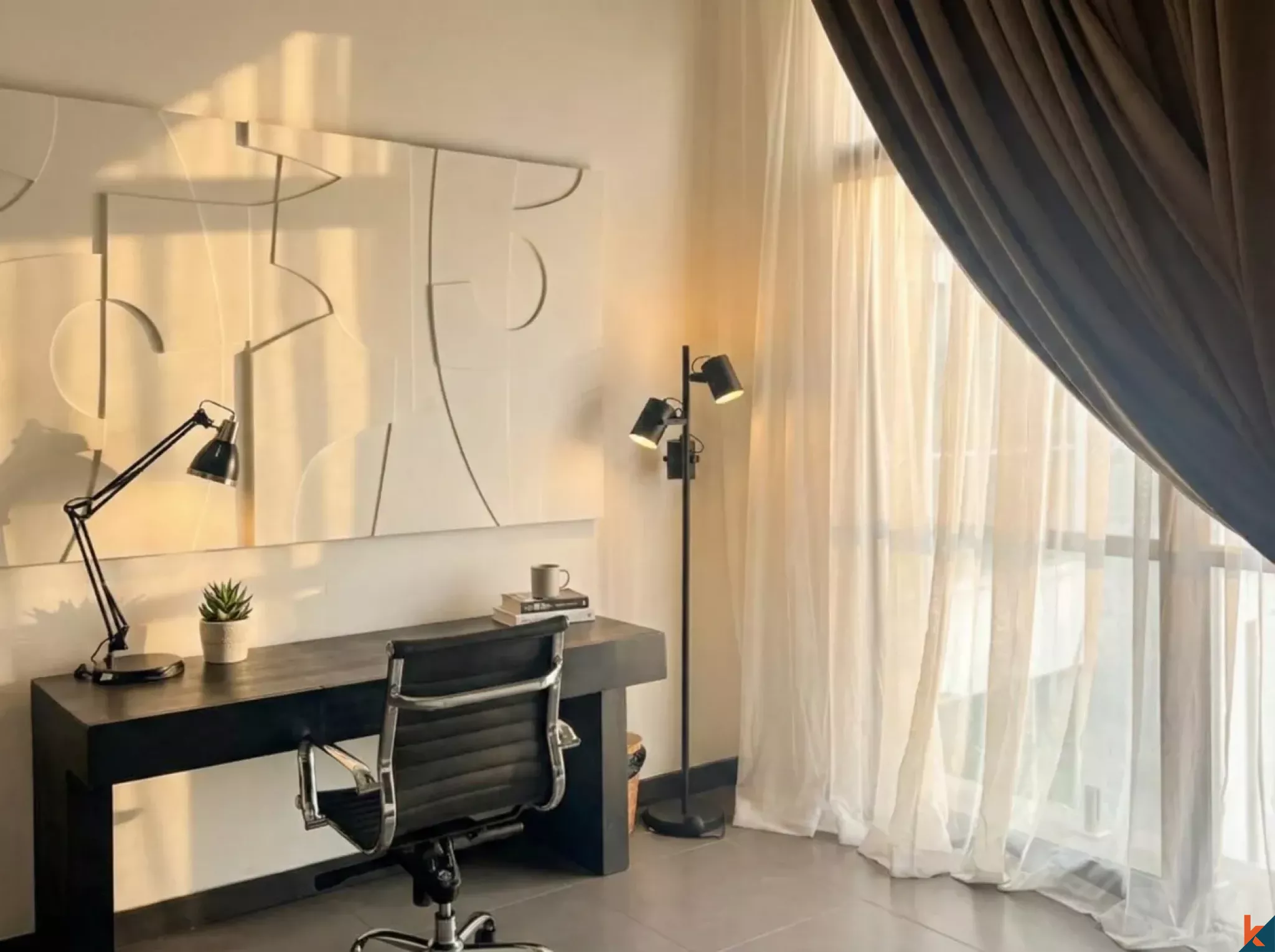 Villa Sewa Tiga Kamar Tidur yang Indah di Umalas