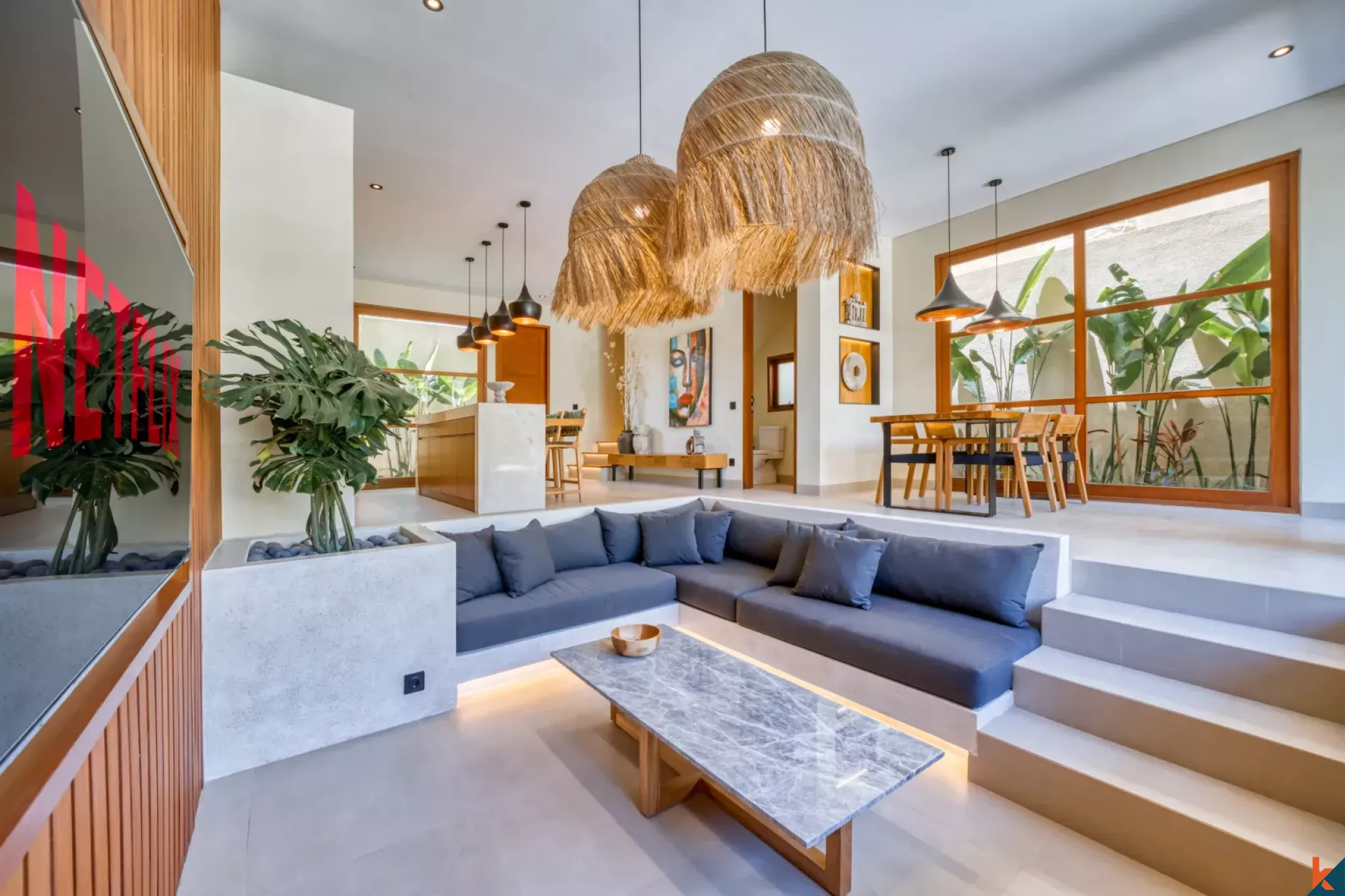 Modern two bedroom leasehold townhouse style properties in Melasti area near the beach