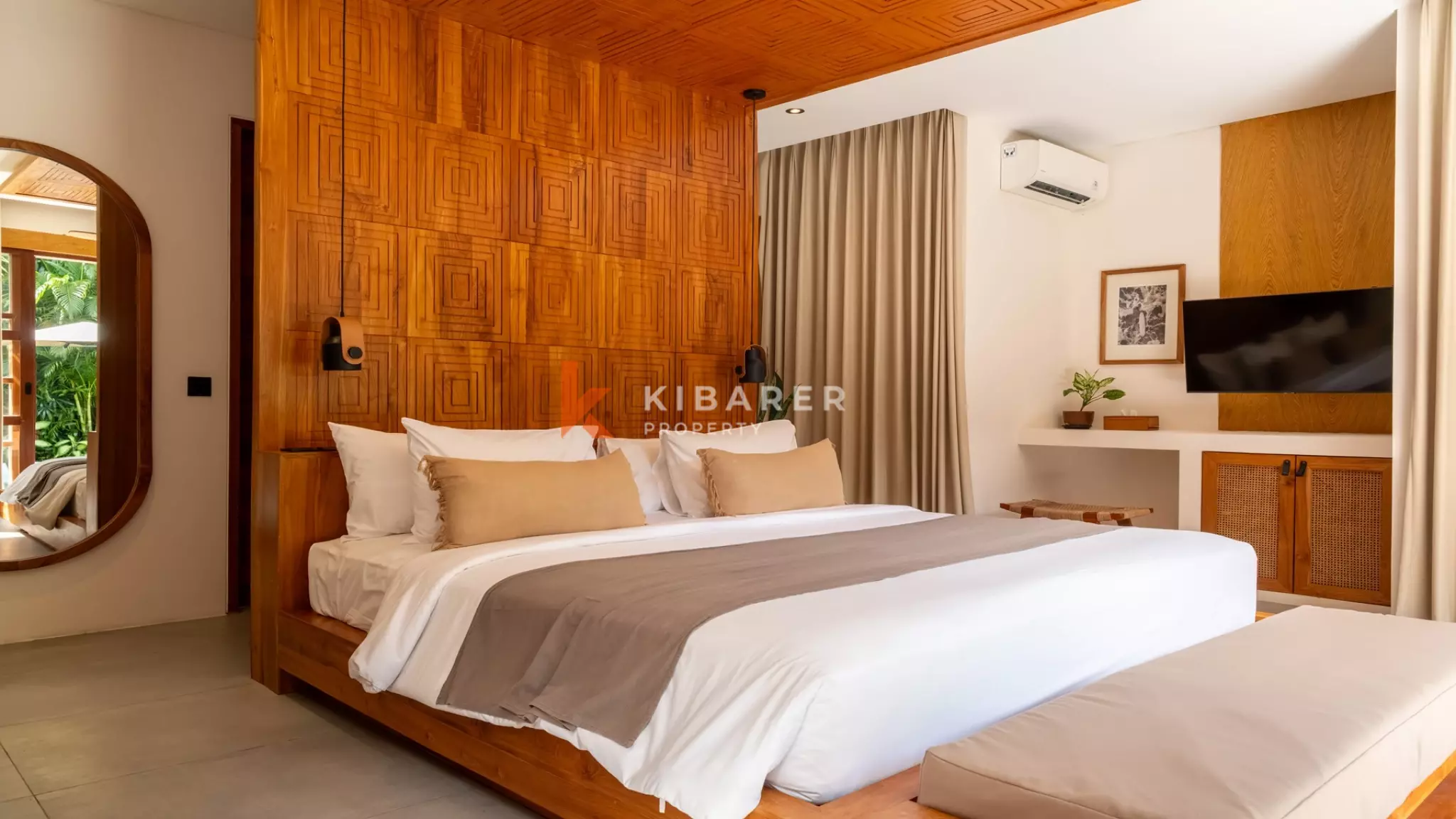 Modern Luxury Four-Bedroom Villa with Sauna and River View in Pererenan