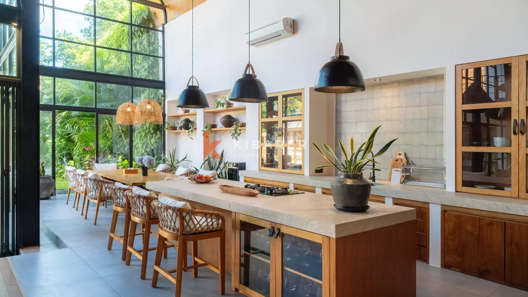 Modern Luxury Four-Bedroom Villa with Sauna and River View in Pererenan