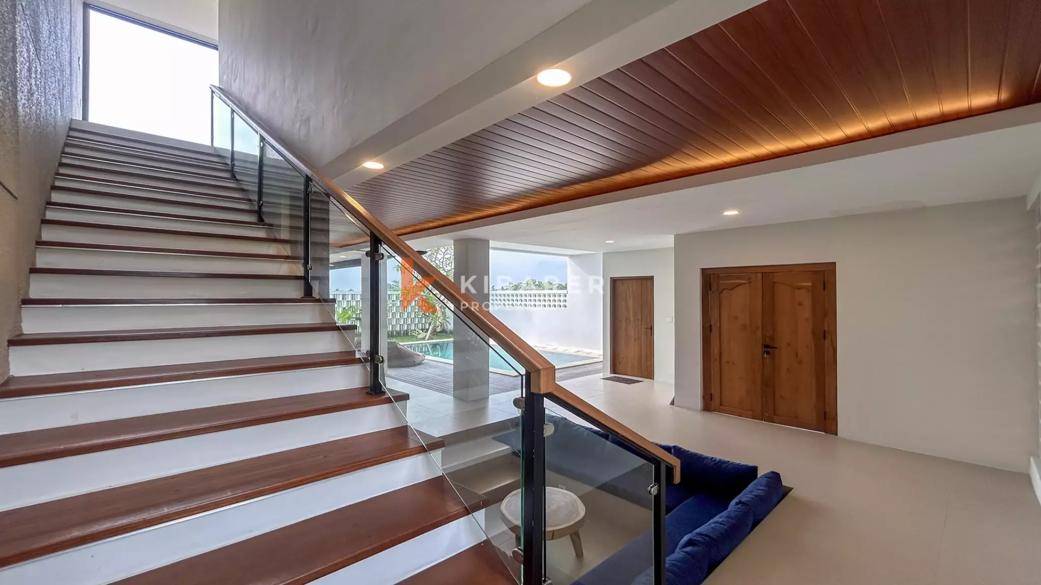 Breezy Minimalist Two-Bedroom Open-Air Villa with Tranquil Views in Kedungu