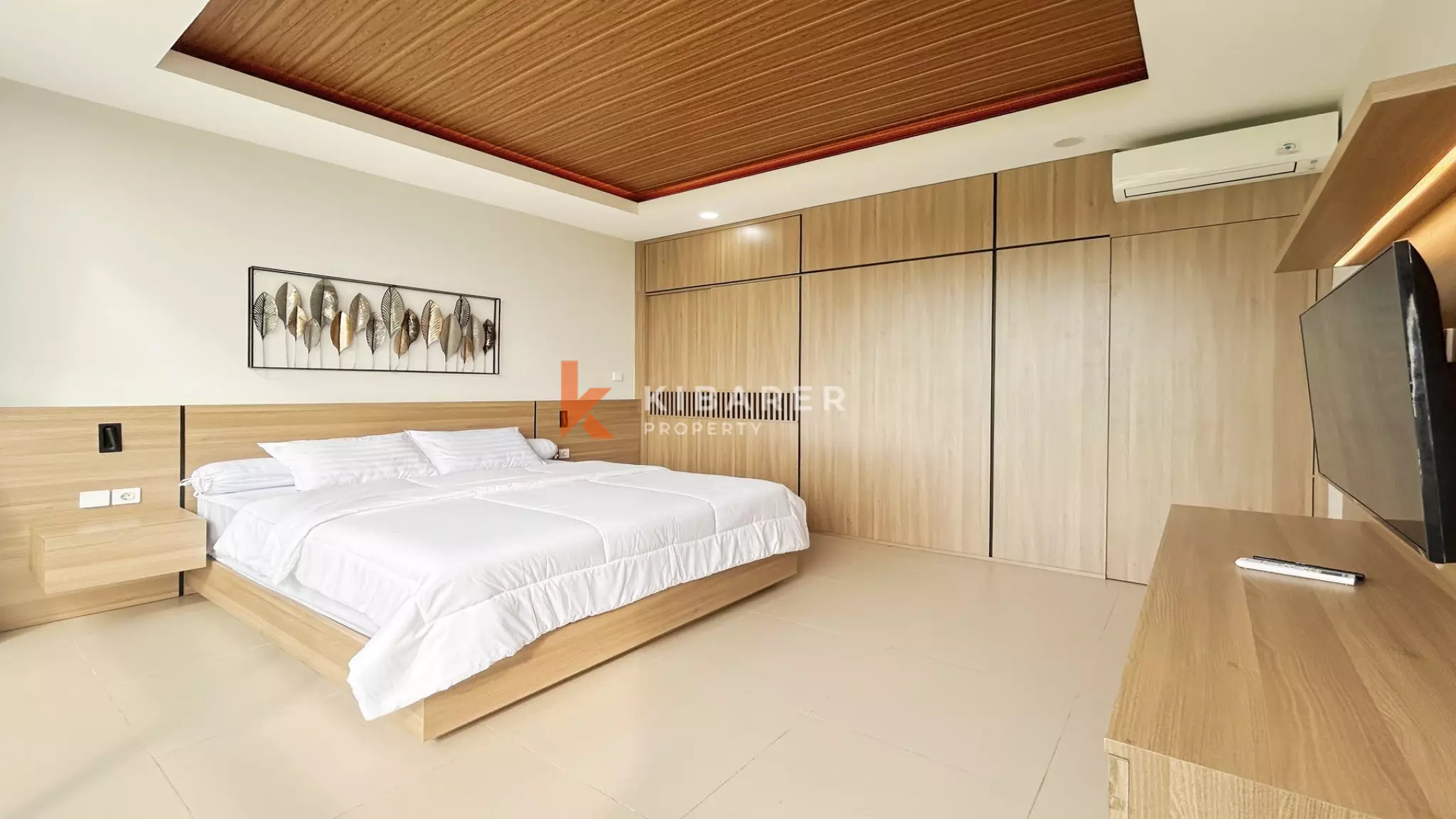 Breezy Minimalist Two-Bedroom Open-Air Villa with Tranquil Views in Kedungu