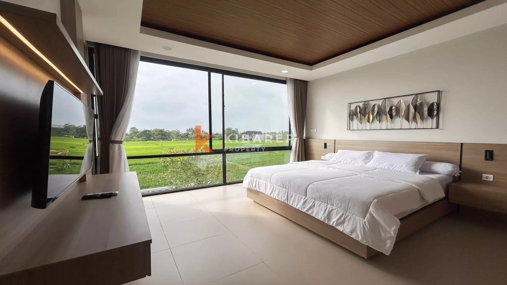 Breezy Minimalist Two-Bedroom Open-Air Villa with Tranquil Views in Kedungu