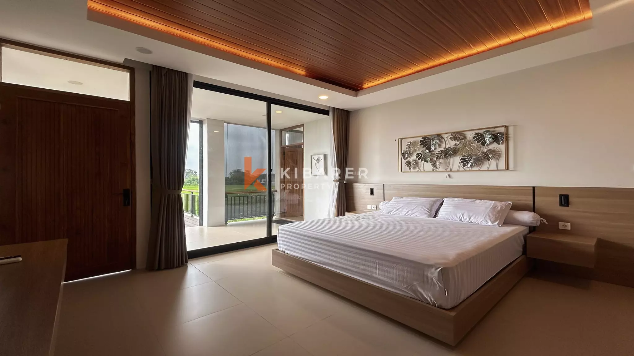 Breezy Minimalist Two-Bedroom Open-Air Villa with Tranquil Views in Kedungu