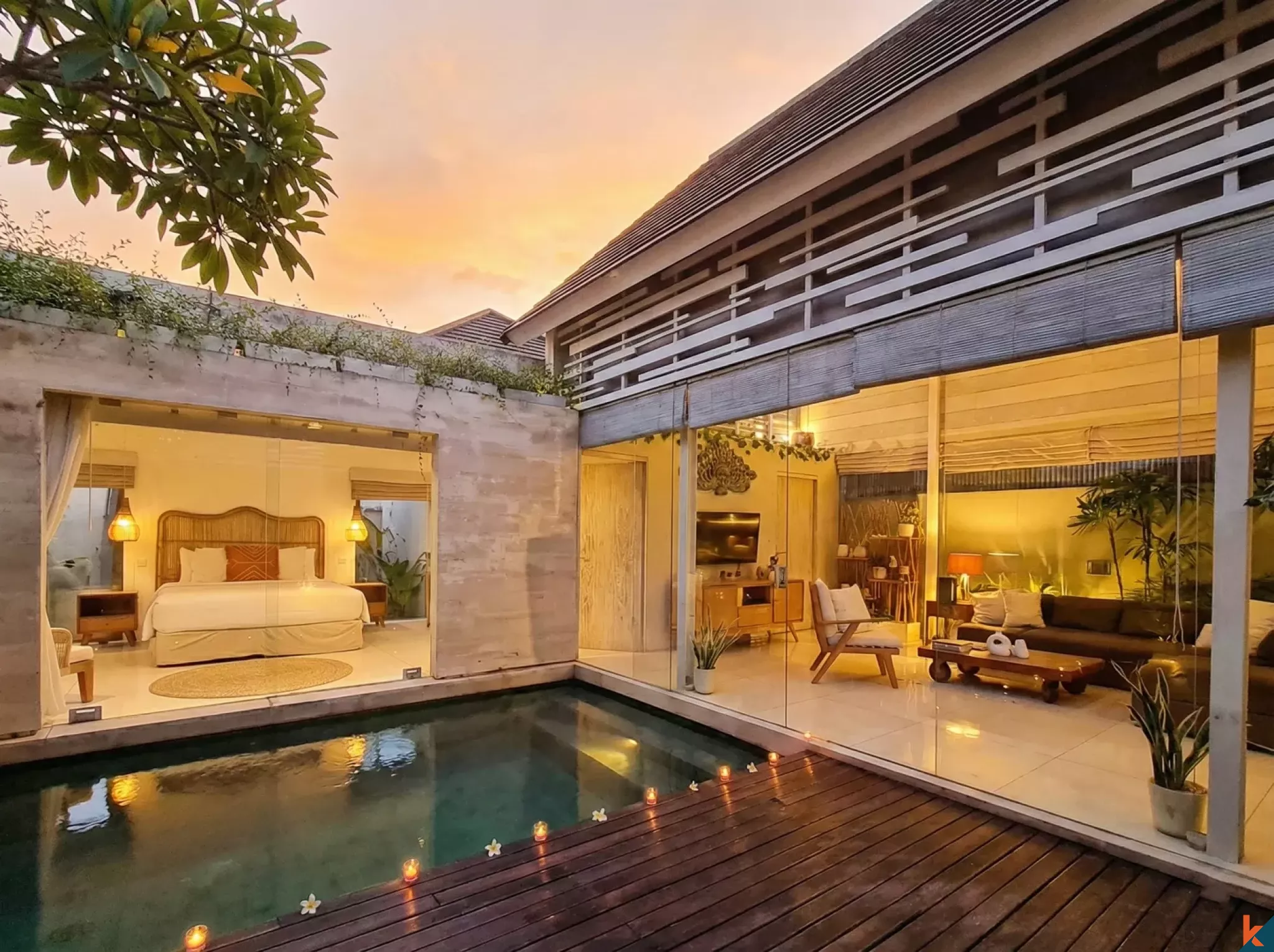 Two bedroom ROI leasehold property near Batu Bolong Beach