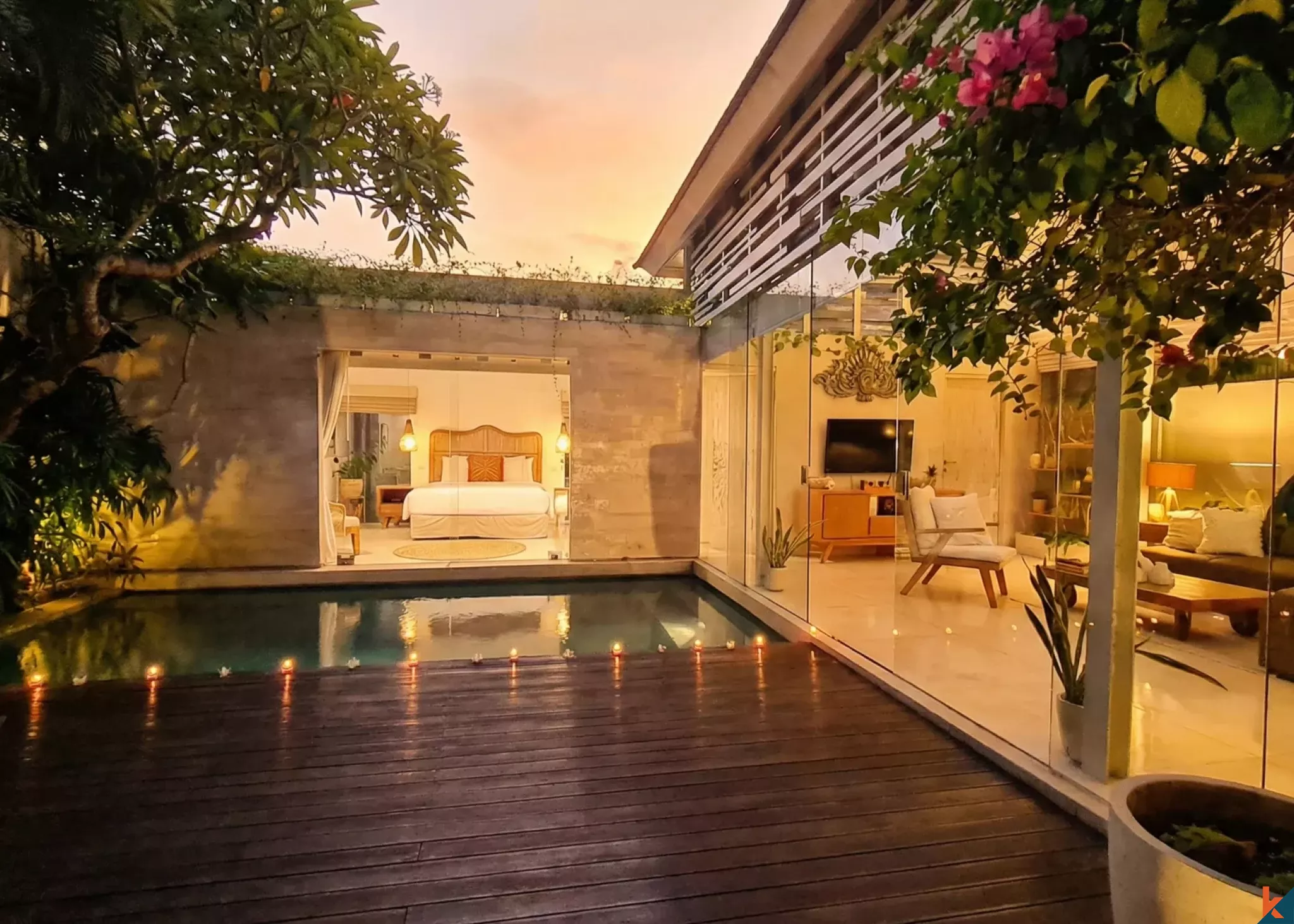 Two bedroom ROI leasehold property near Batu Bolong Beach