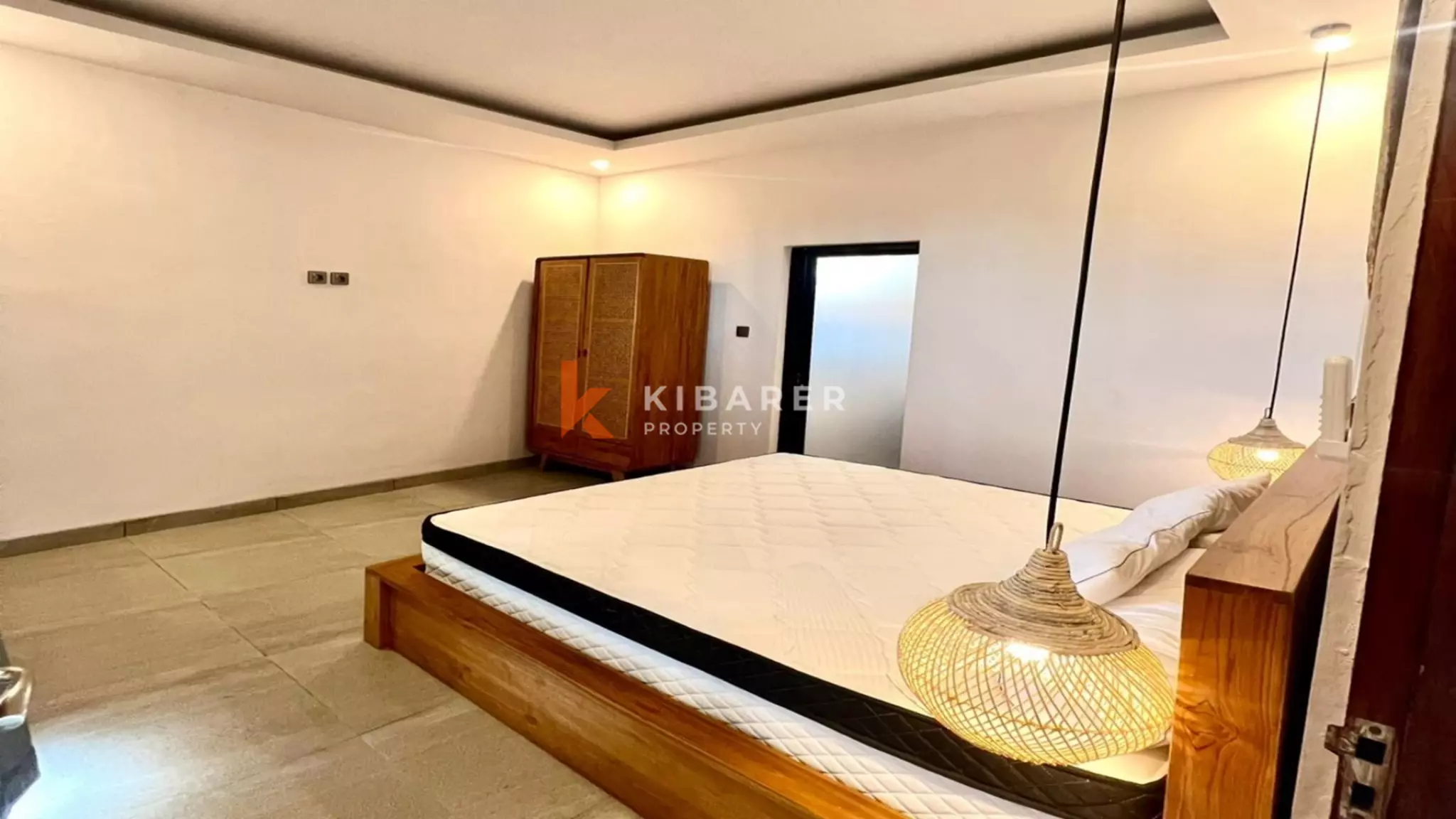 Charming Three-Bedroom Fully Furnished Villa with Enclosed Living in Pererenan