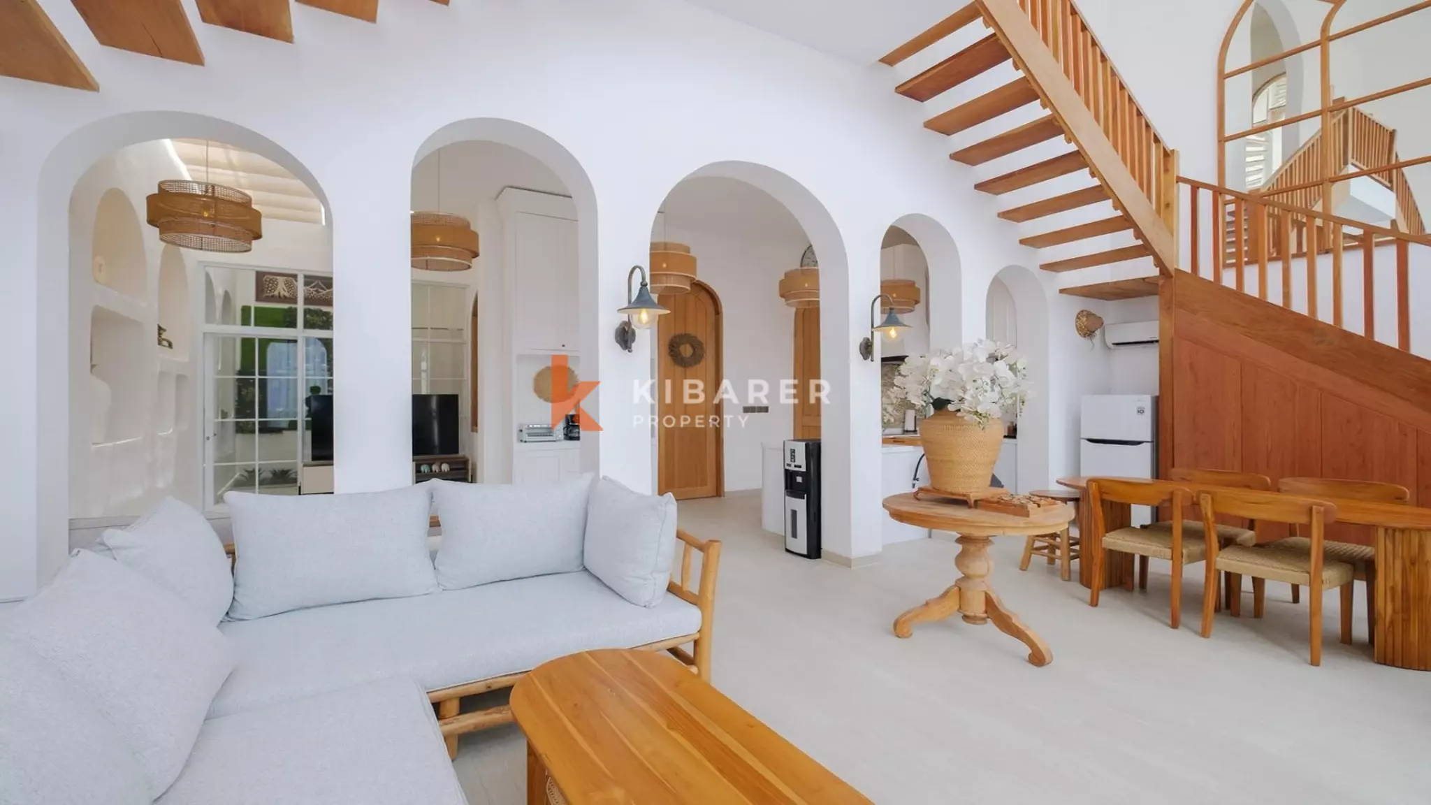 Modern Mediterranean Three-Bedroom Pool Villa in Prime Berawa Location