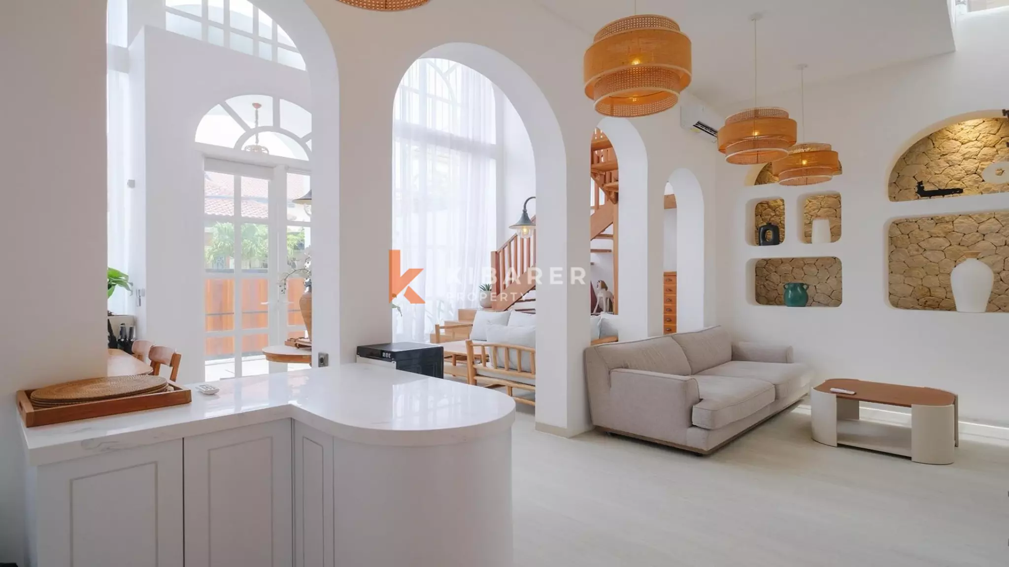 Modern Mediterranean Three-Bedroom Pool Villa in Prime Berawa Location