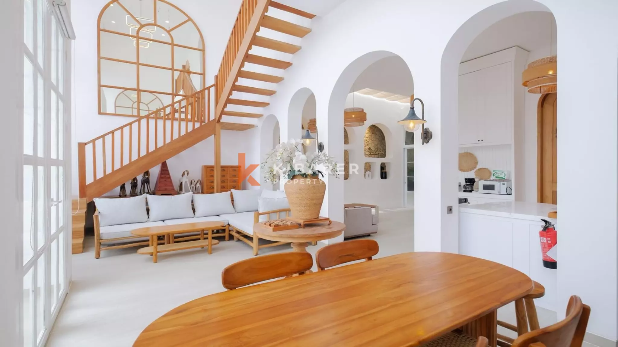 Modern Mediterranean Three-Bedroom Pool Villa in Prime Berawa Location