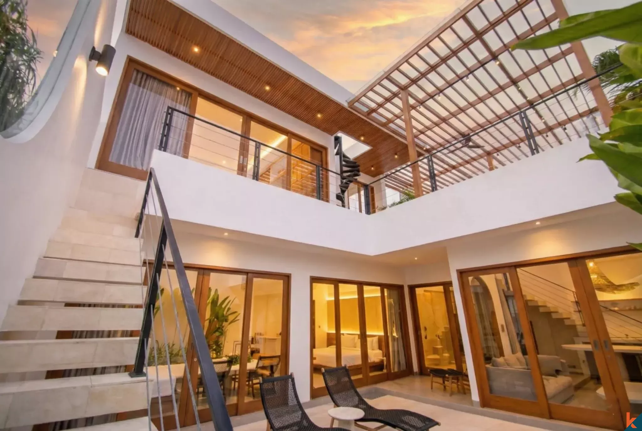 New multilevel three bedroom villa with rooftop for lease in Tumbak