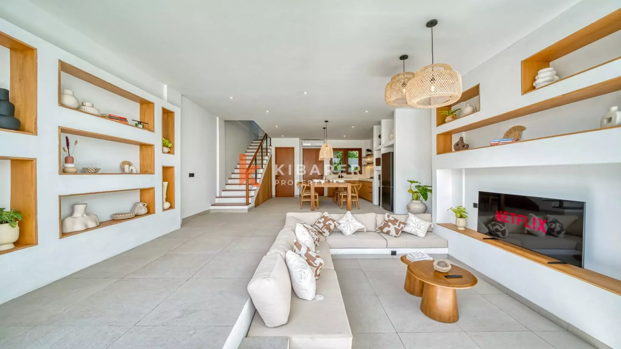 Chic Sunken Lounge Two-Bedroom Villa in Uluwatu