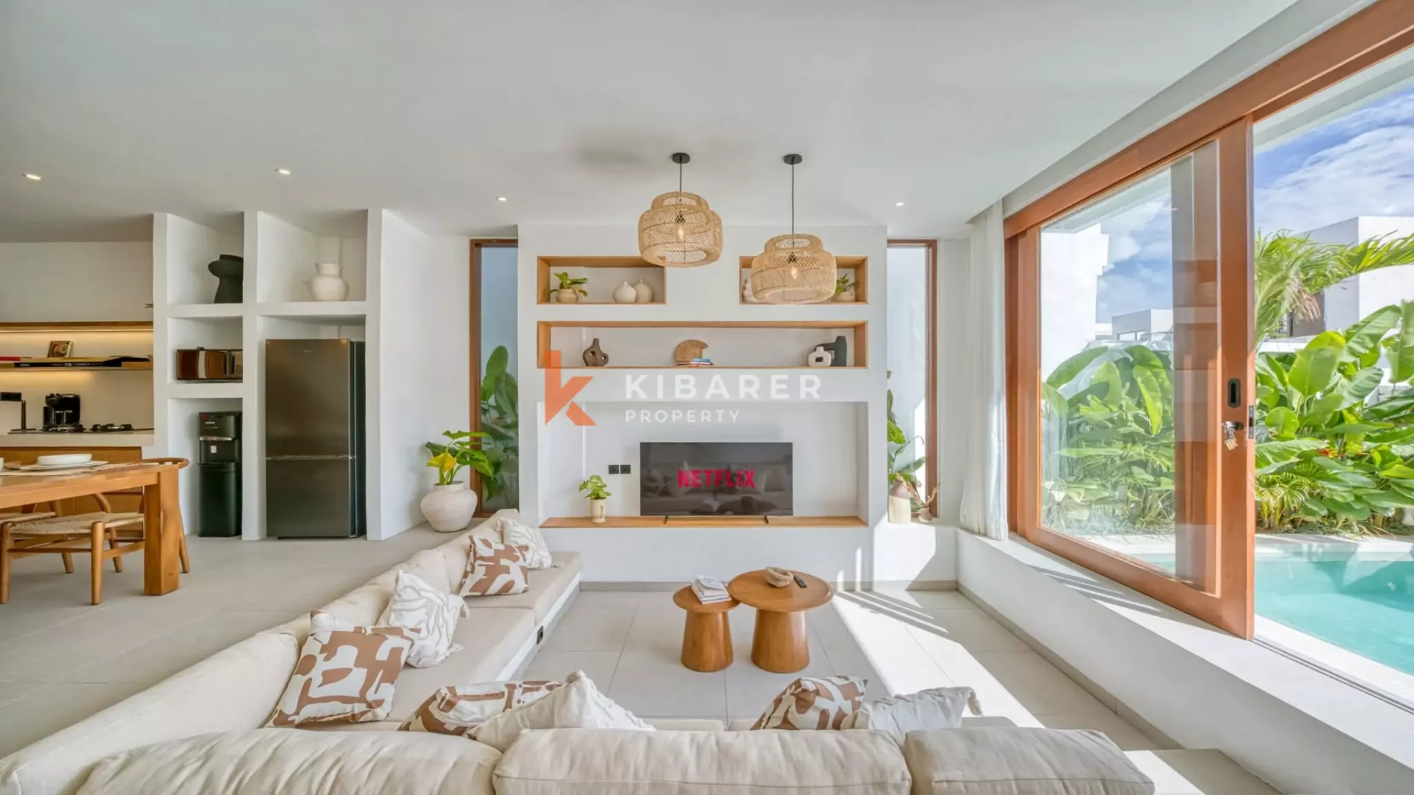 Chic Sunken Lounge Two-Bedroom Villa in Uluwatu