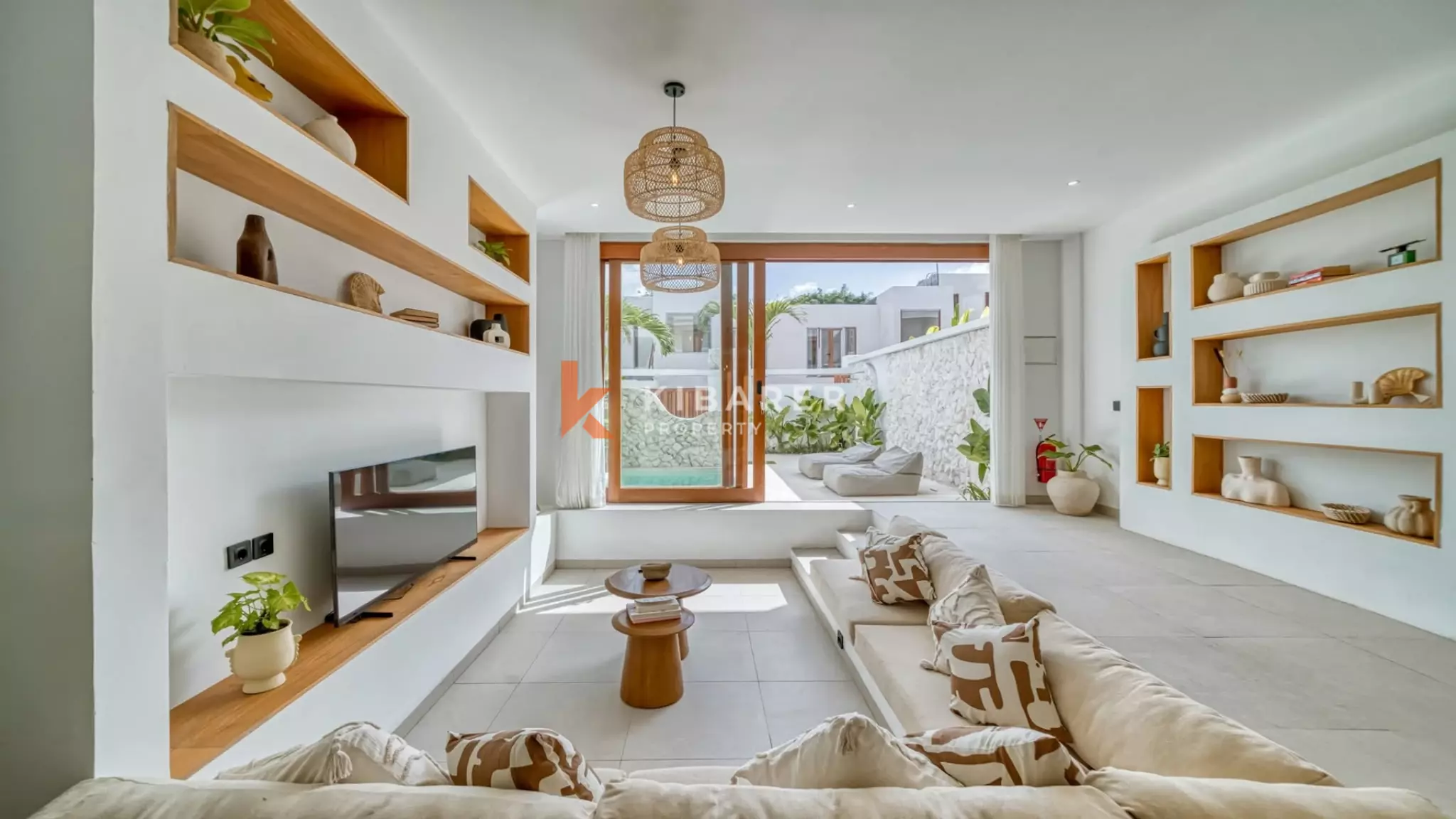 Chic Sunken Lounge Two-Bedroom Villa in Uluwatu