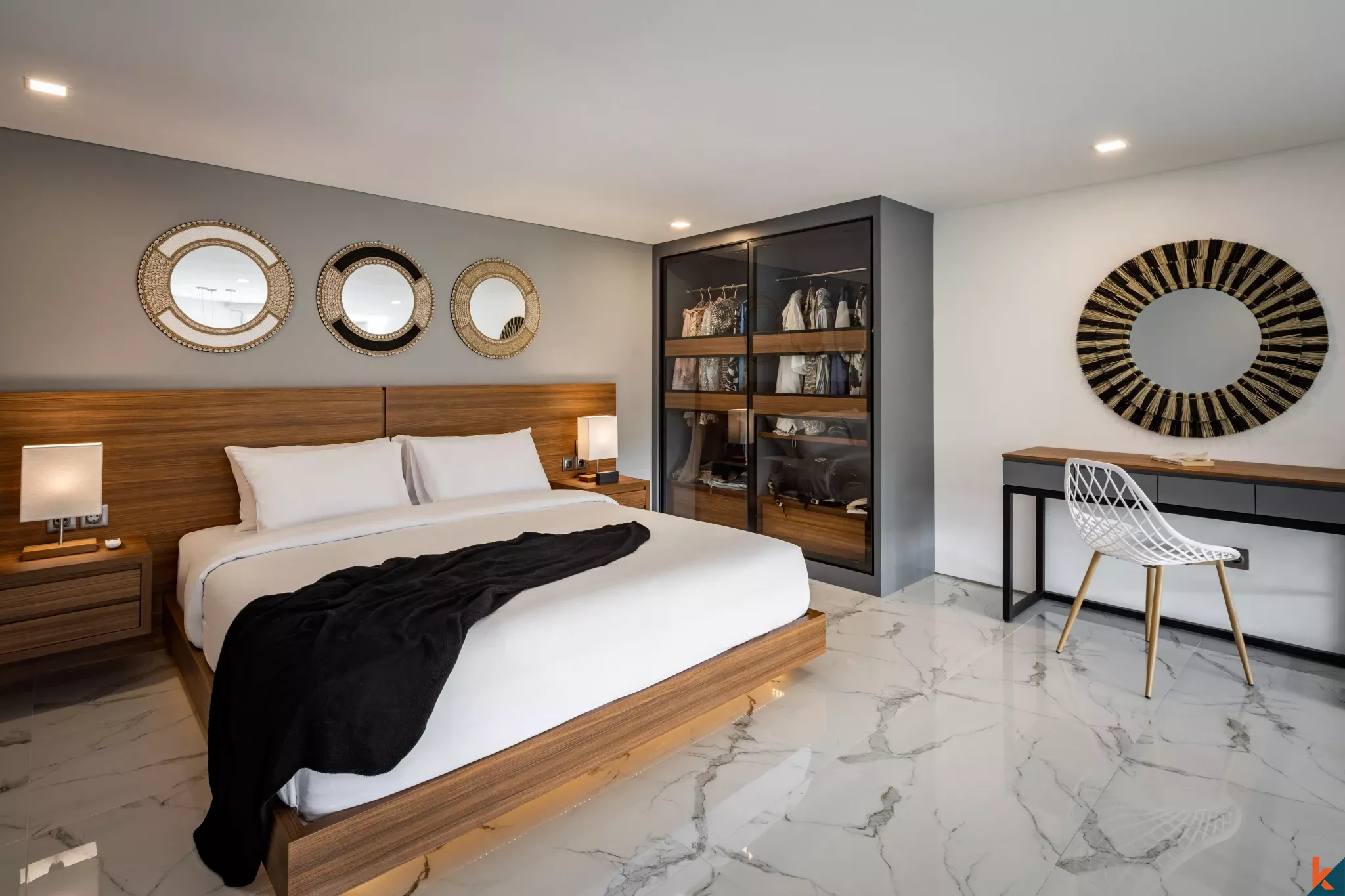 Loft Mewah Tropis Modern 1 Kamar Tidur di Canggu