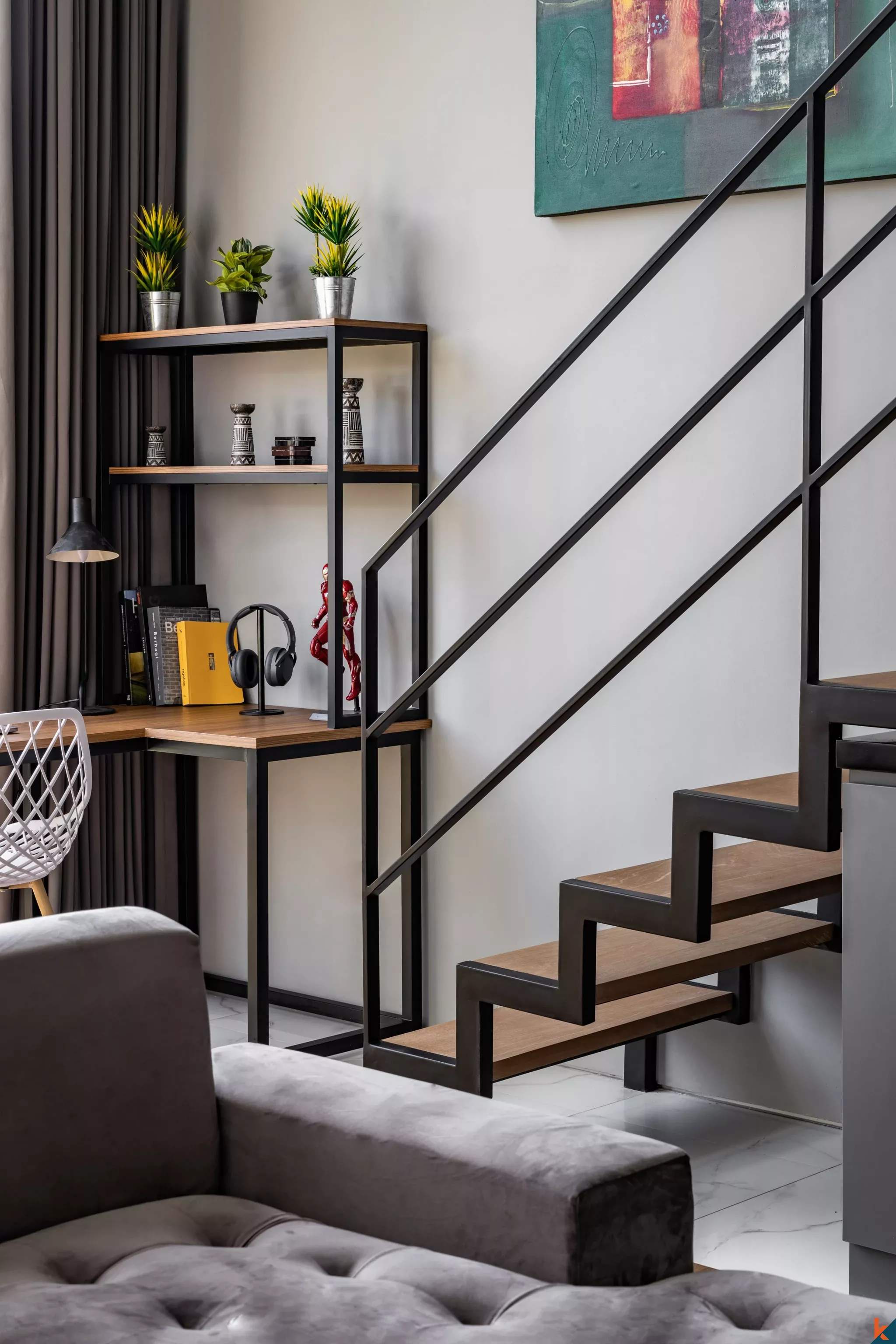 Loft Mewah Tropis Modern 1 Kamar Tidur di Canggu