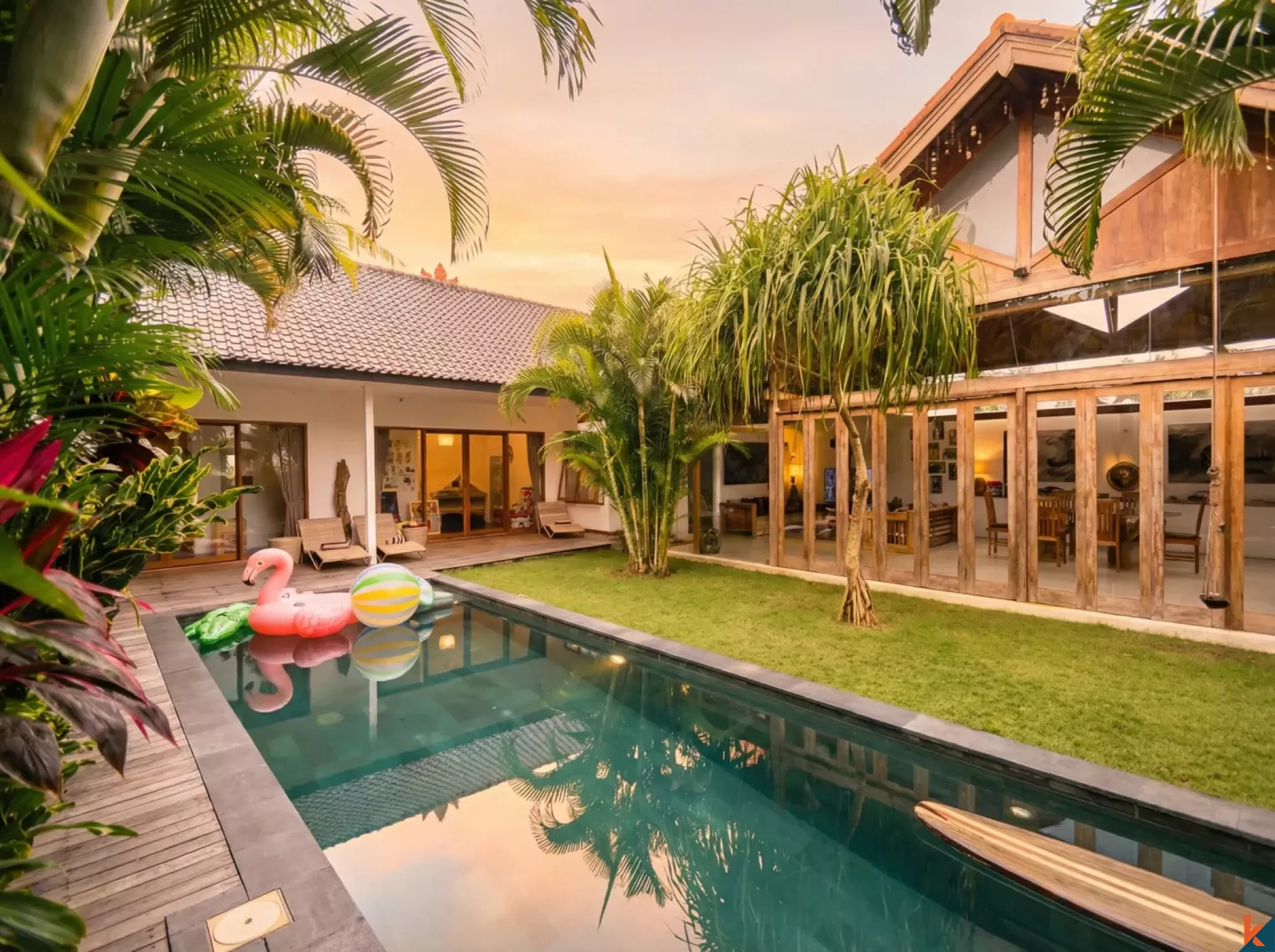 Properti Sewa Tiga Kamar Tidur yang Nyaman di Kawasan Kerobokan