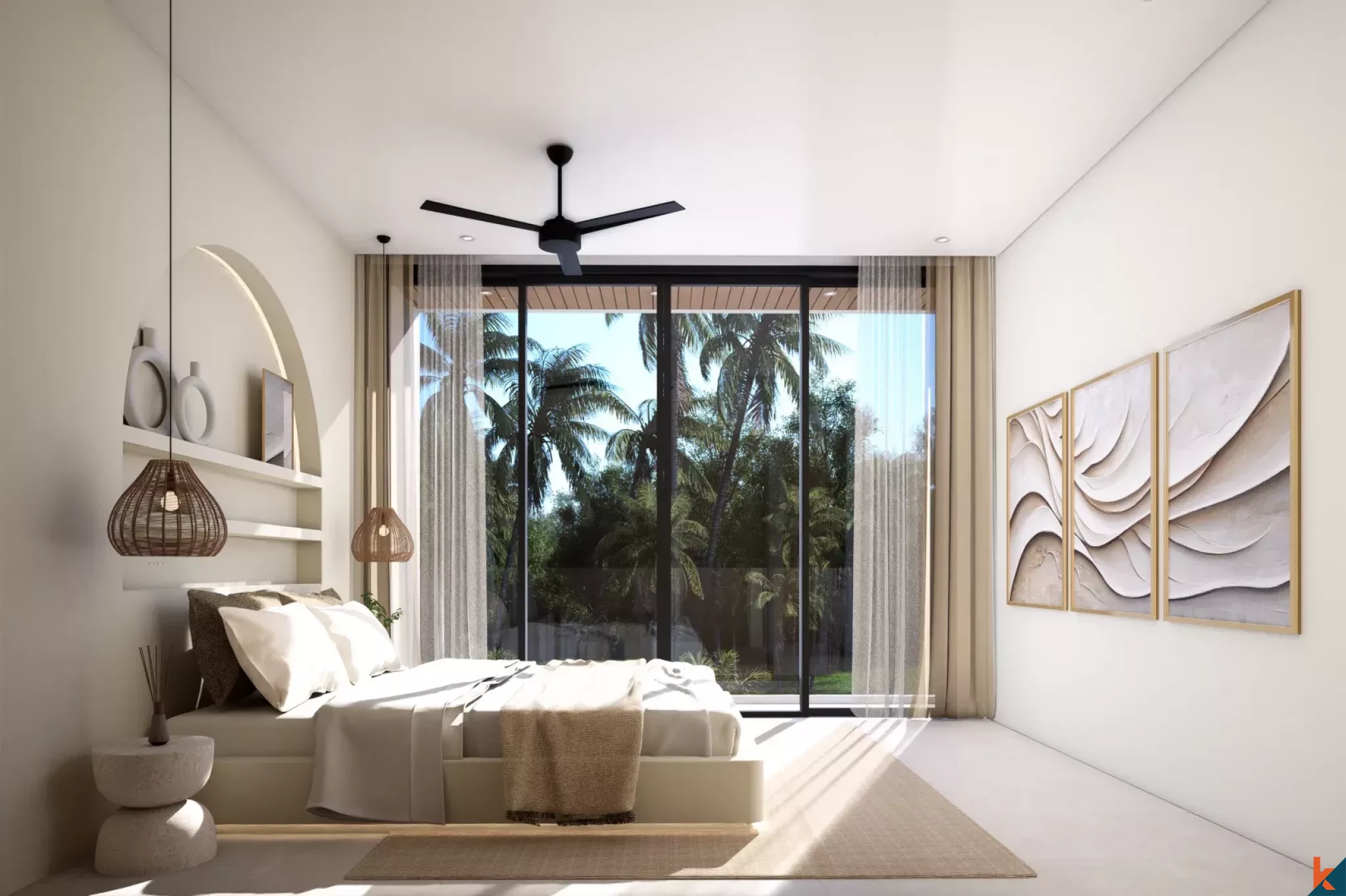 Properti Sewa Satu Kamar Tidur Modern yang Akan Segera Tersedia di Bingin yang Stylish