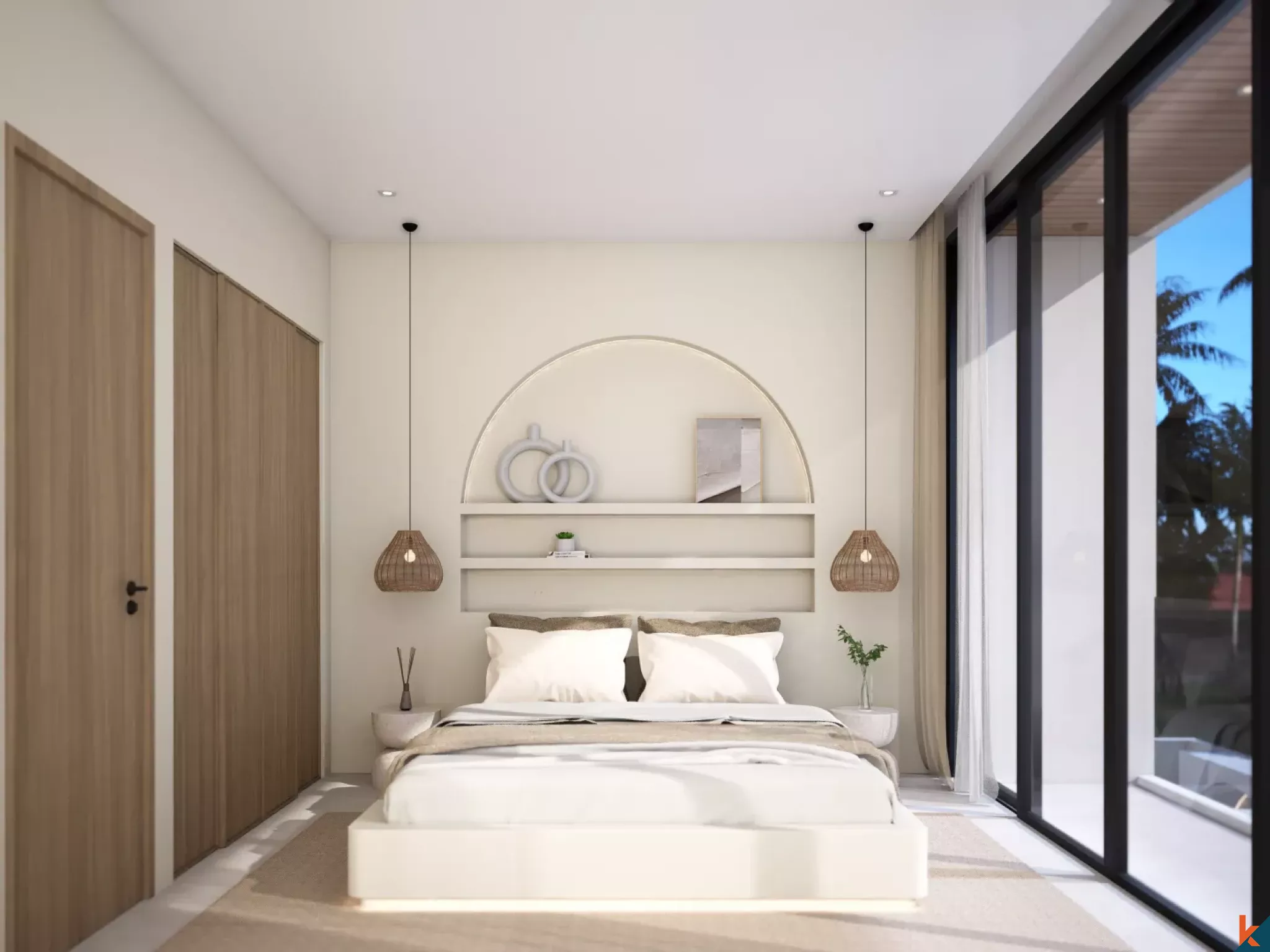 Properti Sewa Satu Kamar Tidur Modern yang Akan Segera Tersedia di Bingin yang Stylish