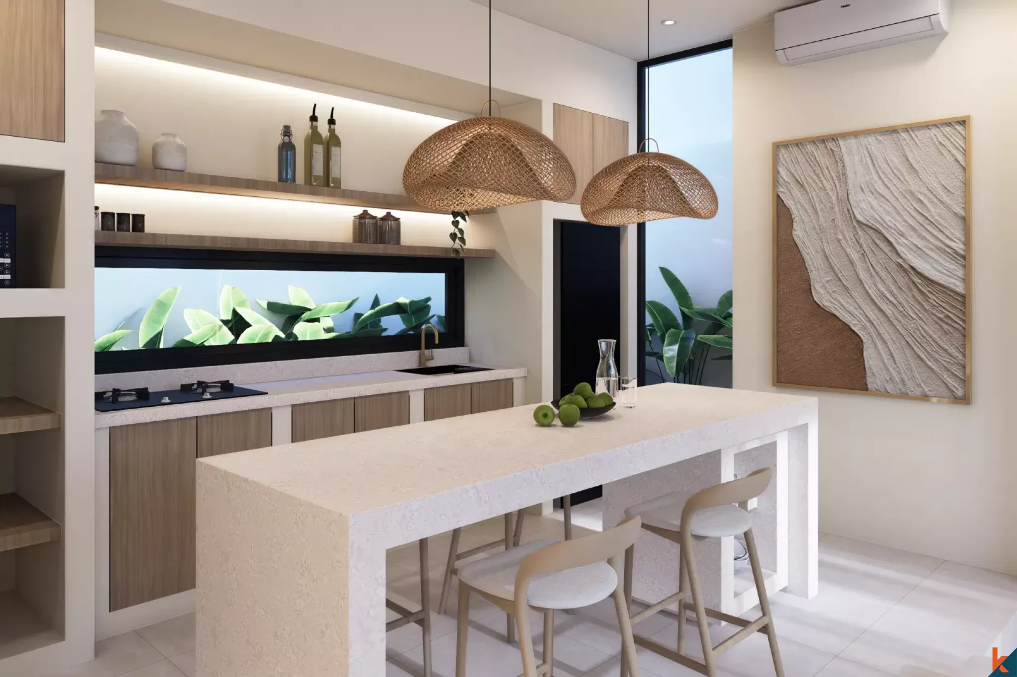 Properti Sewa Satu Kamar Tidur Modern yang Akan Segera Tersedia di Bingin yang Stylish