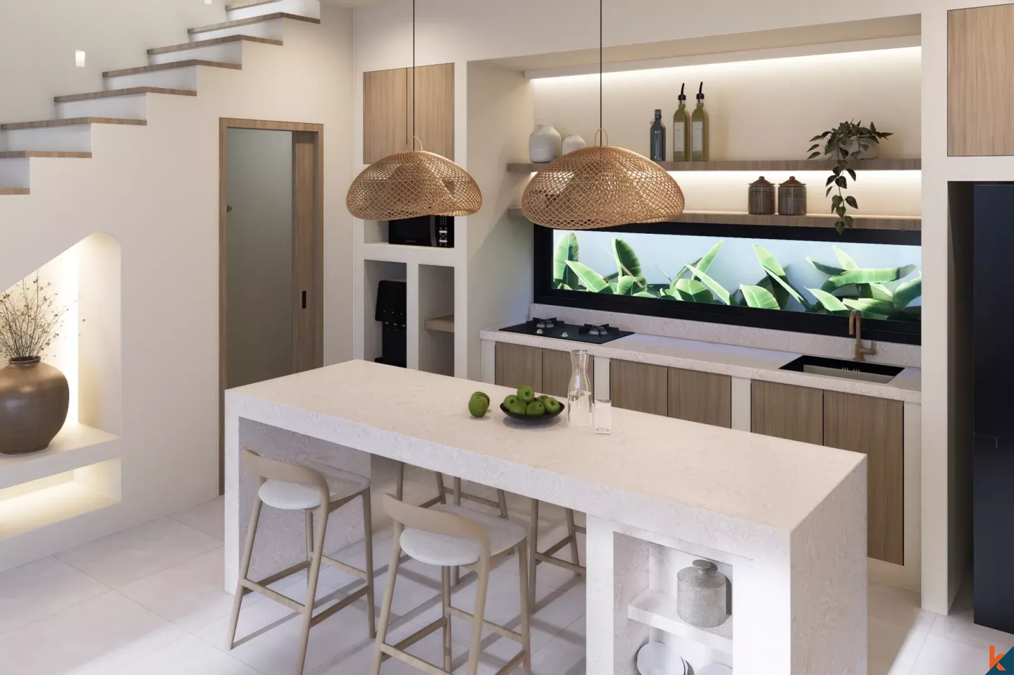 Properti Sewa Satu Kamar Tidur Modern yang Akan Segera Tersedia di Bingin yang Stylish