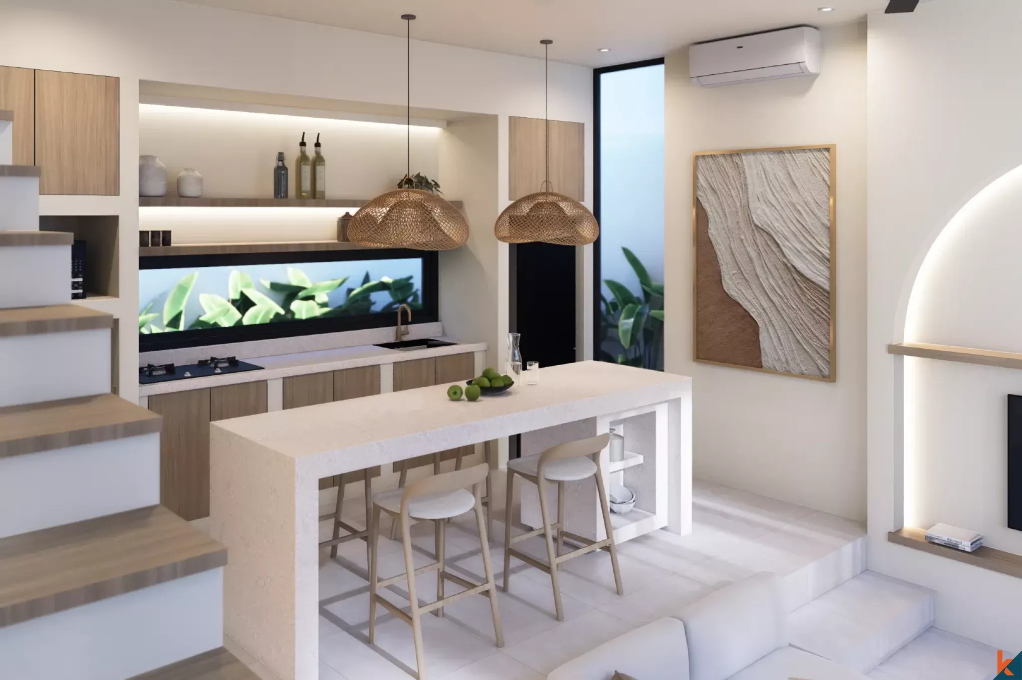 Properti Sewa Satu Kamar Tidur Modern yang Akan Segera Tersedia di Bingin yang Stylish