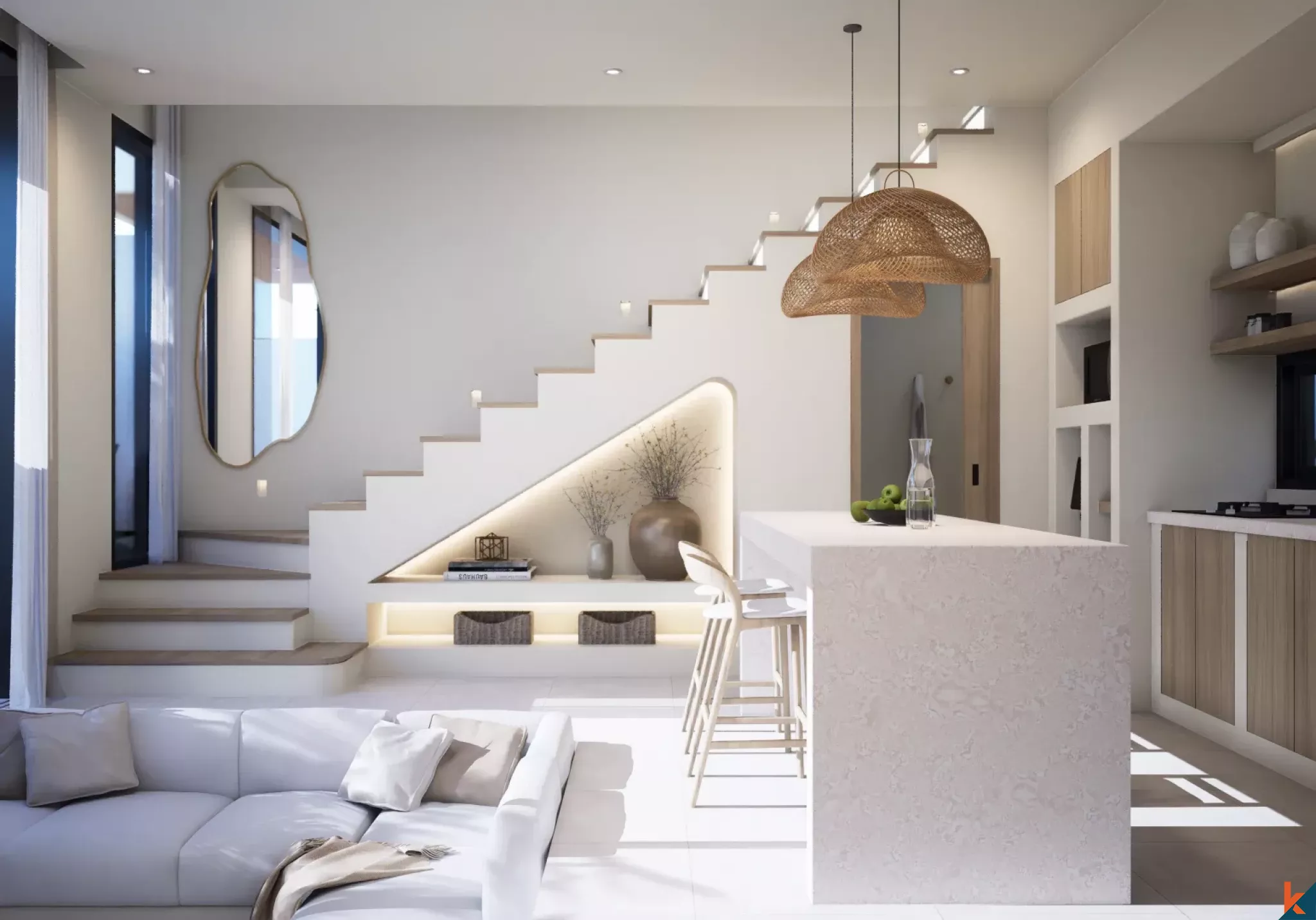 Properti Sewa Satu Kamar Tidur Modern yang Akan Segera Tersedia di Bingin yang Stylish