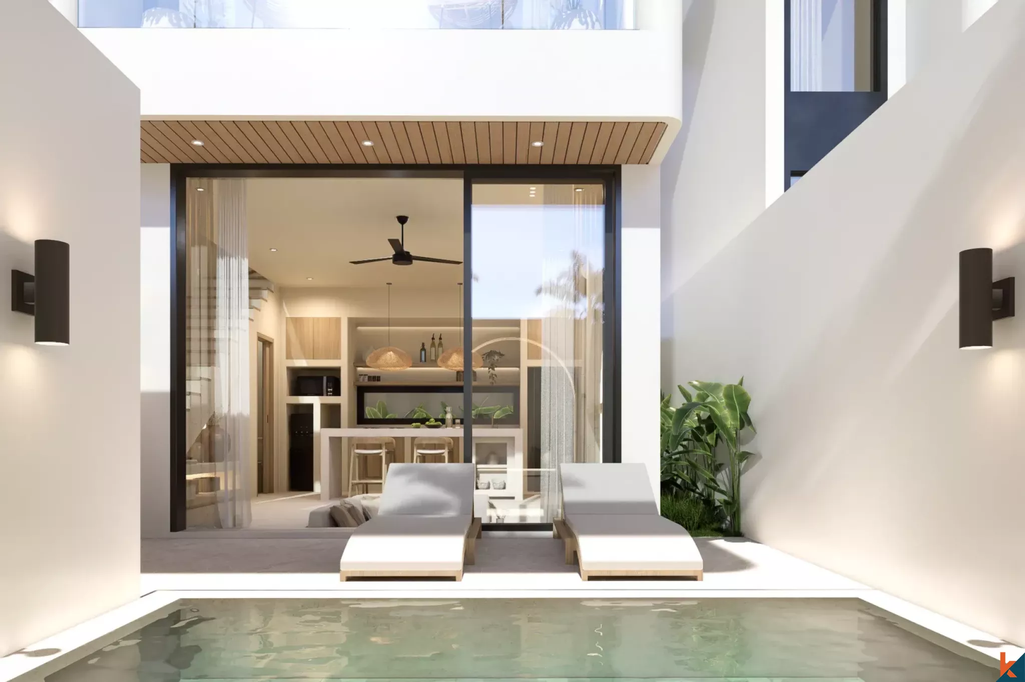 Properti Sewa Satu Kamar Tidur Modern yang Akan Segera Tersedia di Bingin yang Stylish