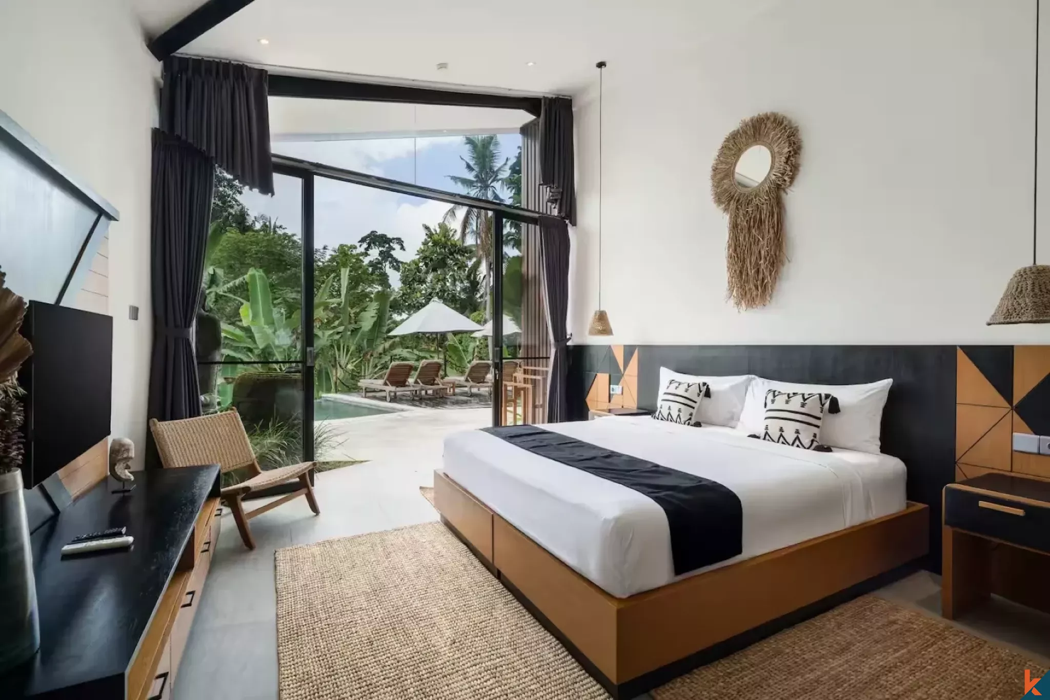 Properti Sewa Berkelas dengan 6 Kamar Tidur dan Pemandangan Hutan di Ubud - Mas