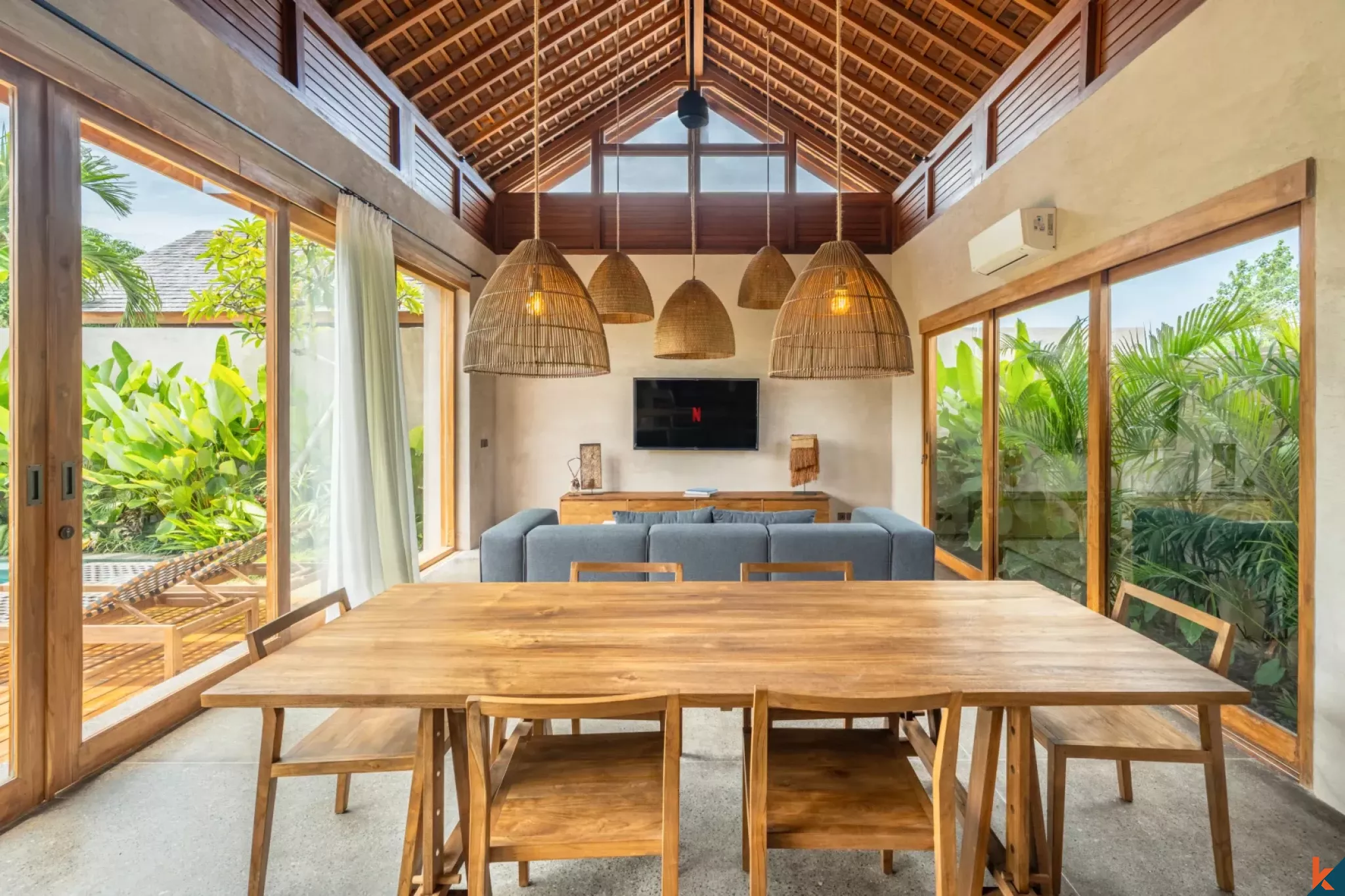 Serene two bedroom leasehold property with ricefield view in Seseh