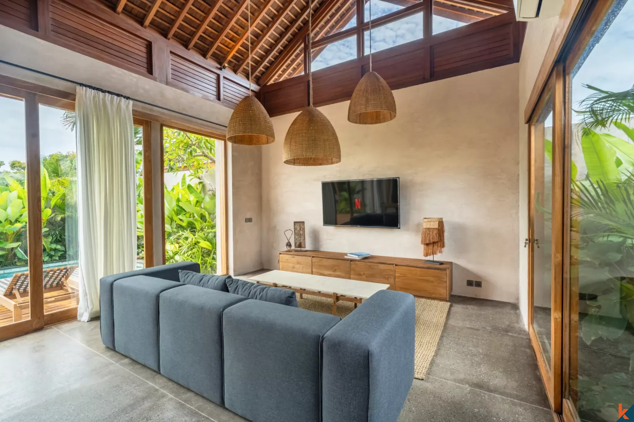 Serene two bedroom leasehold property with ricefield view in Seseh